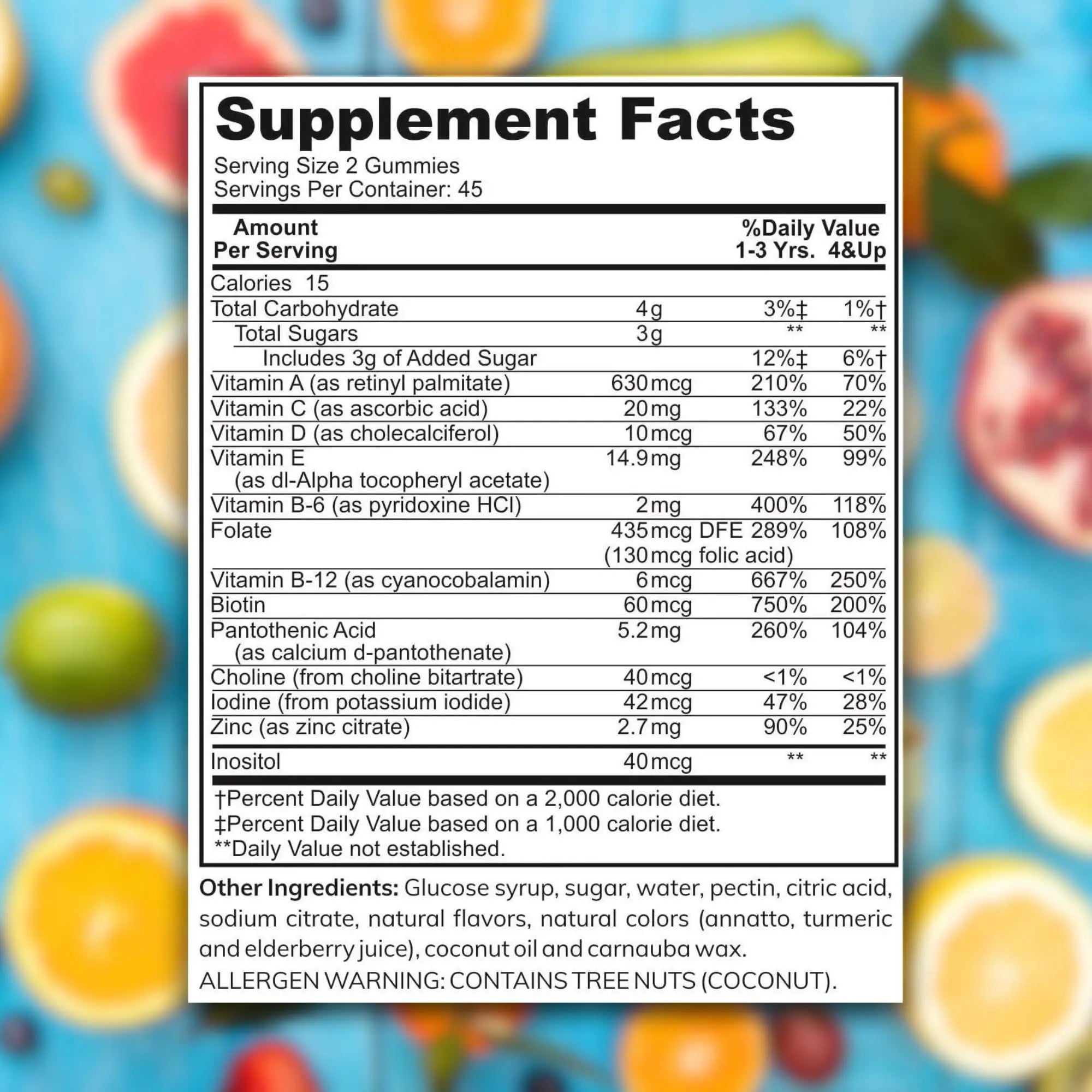 Zaytun Halal Vitamins for Kids Multivitamin Gummies, Naturally Sourced Vitamin A, C, D, E, B6, B12, Biotin - Vegetarian, No Gelatin Zaytun Vitamins uk supplements