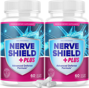 (2 Pack) Nerve Shield Plus Pills Original Supplement Advanced Nerve IDEAL PERFORMANCE uk supplements