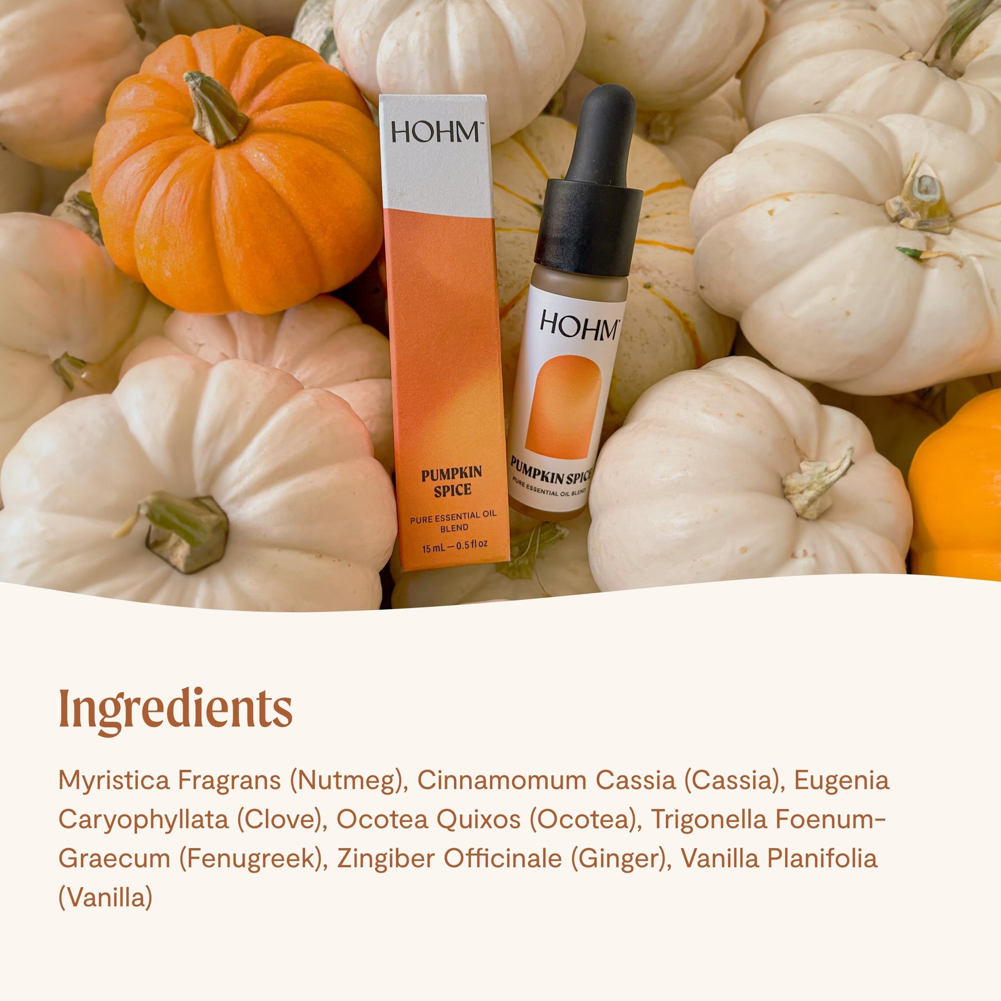 Hohm Pumpkin Spice Essential Oil Blend - Natural, Pure Essential Oil for Your Home Diffuser Hohm uk supplements