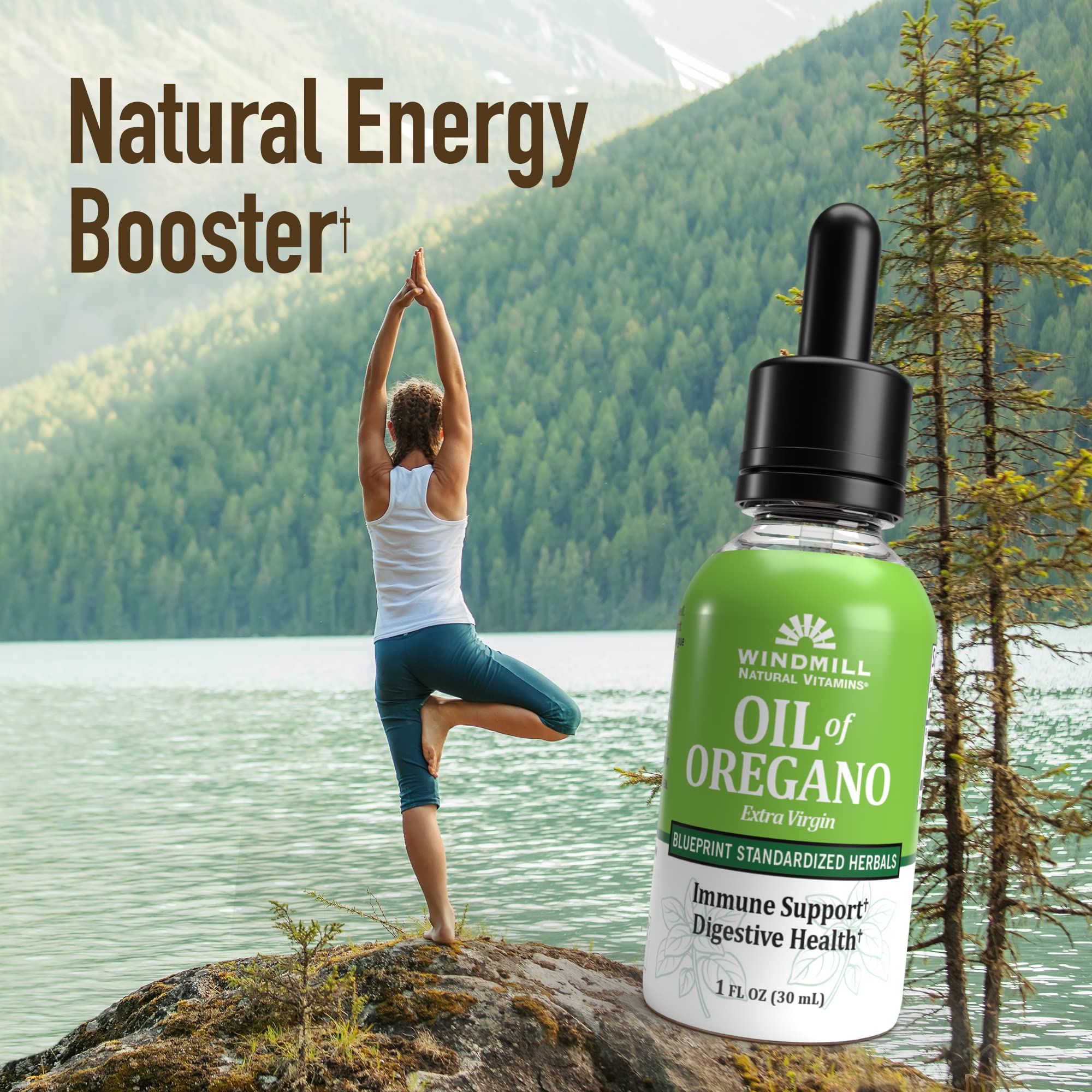 Windmill Natural Vitamins Oil of Oregano, Herbal Blend for Immune Support, Supports Digestive Health, 1 fl oz, 448 Servings Windmill uk supplements