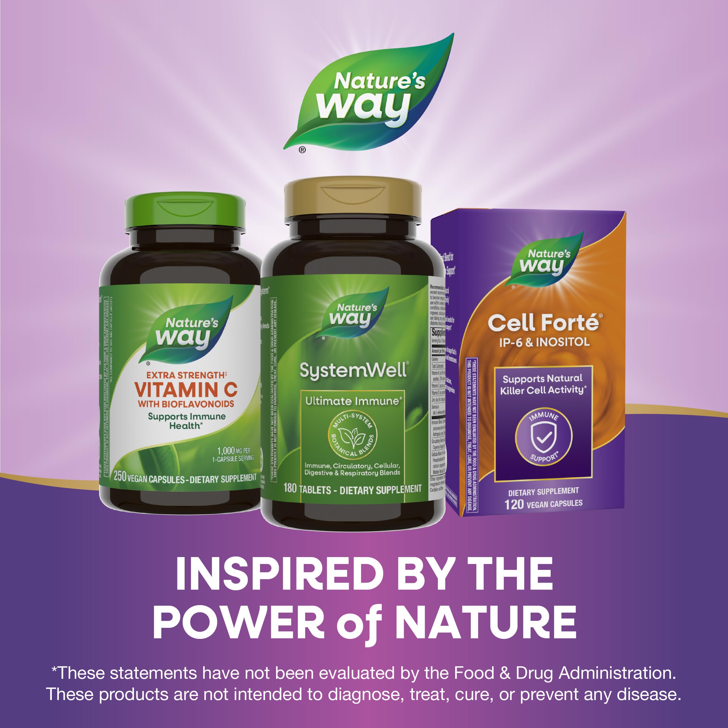 Nature's Way Systemwell Ultimate Immune* with Vitamins C, A, D, Zinc, & Selenium, Multi-System Botanical Blends Including Immune, Respiratory, Digestive & Circulatory, 180 Tablets (Packaging May Vary) Nature's Way uk supplements