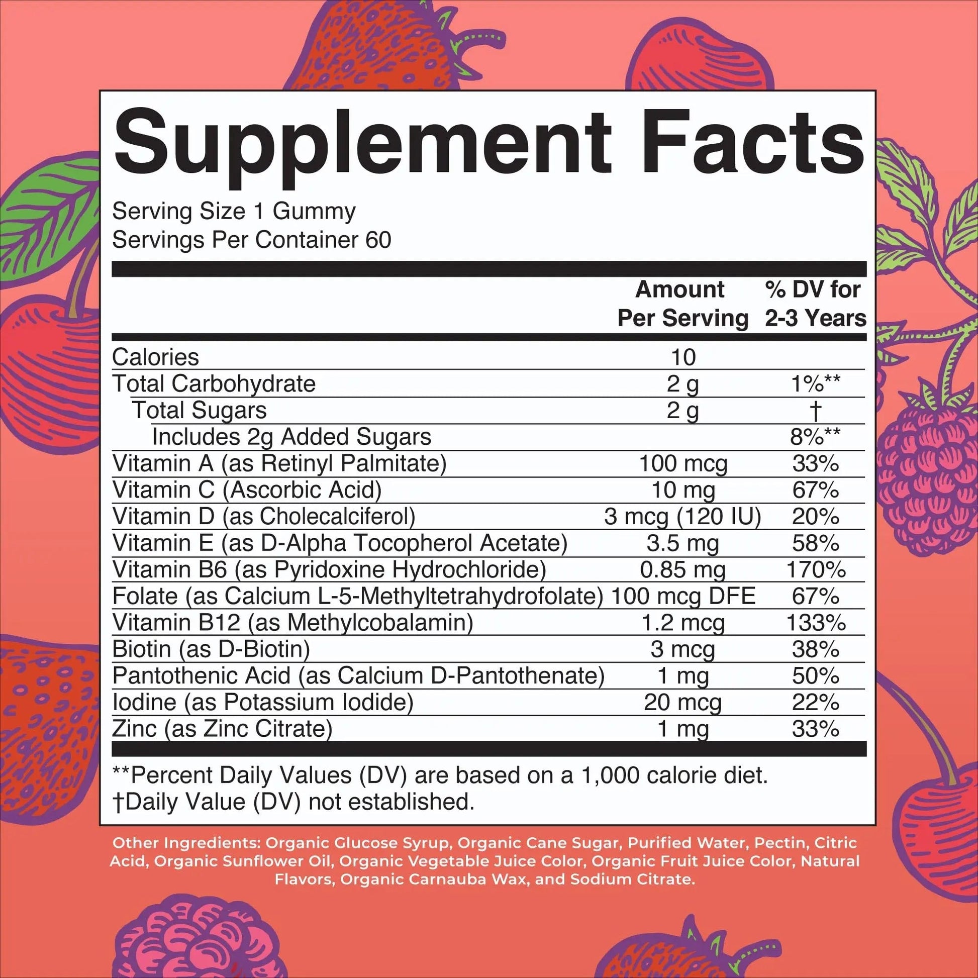 MaryRuth Organics Vitamin Gummy | Kids and Toddlers Age 2+ | USDA | Daily Vitamin C | D3 | Zinc | MaryRuth Organics uk supplements