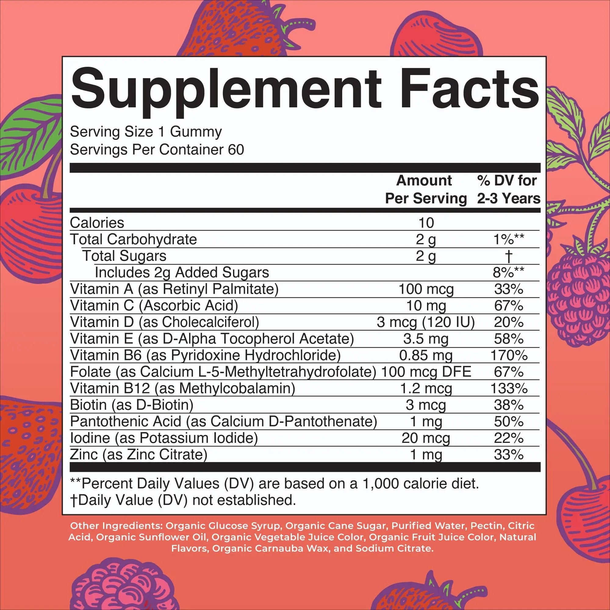 MaryRuth Organics Vitamin Gummy | Kids and Toddlers Age 2+ | USDA | Daily Vitamin C | D3 | Zinc | MaryRuth Organics uk supplements