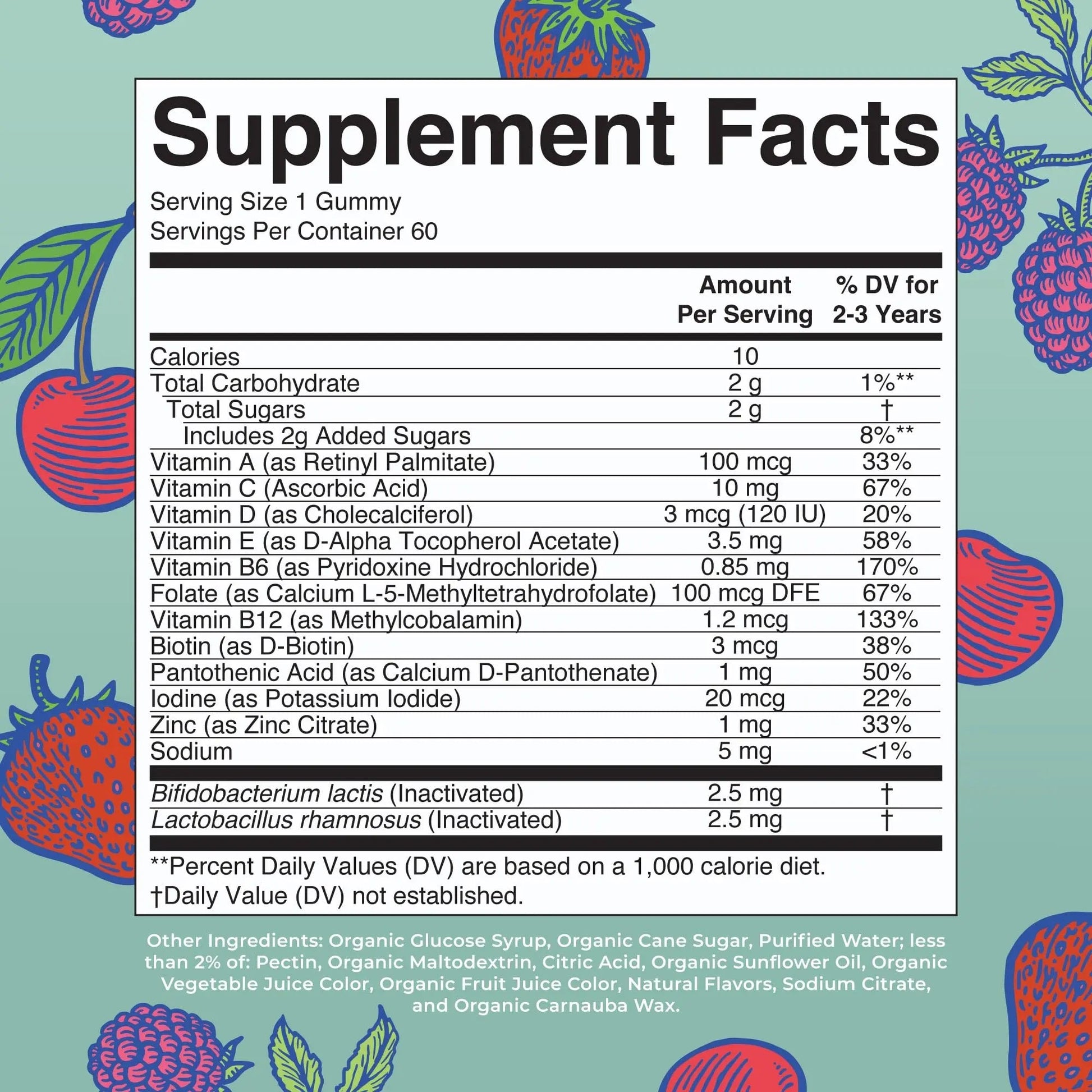 MaryRuth Organics Toddler Multivitamin Gummies + Postbiotics | USDA Organic | Vitamins for Kids Ages 2+ | Immune Support | Vitamin C | MaryRuth Organics uk supplements