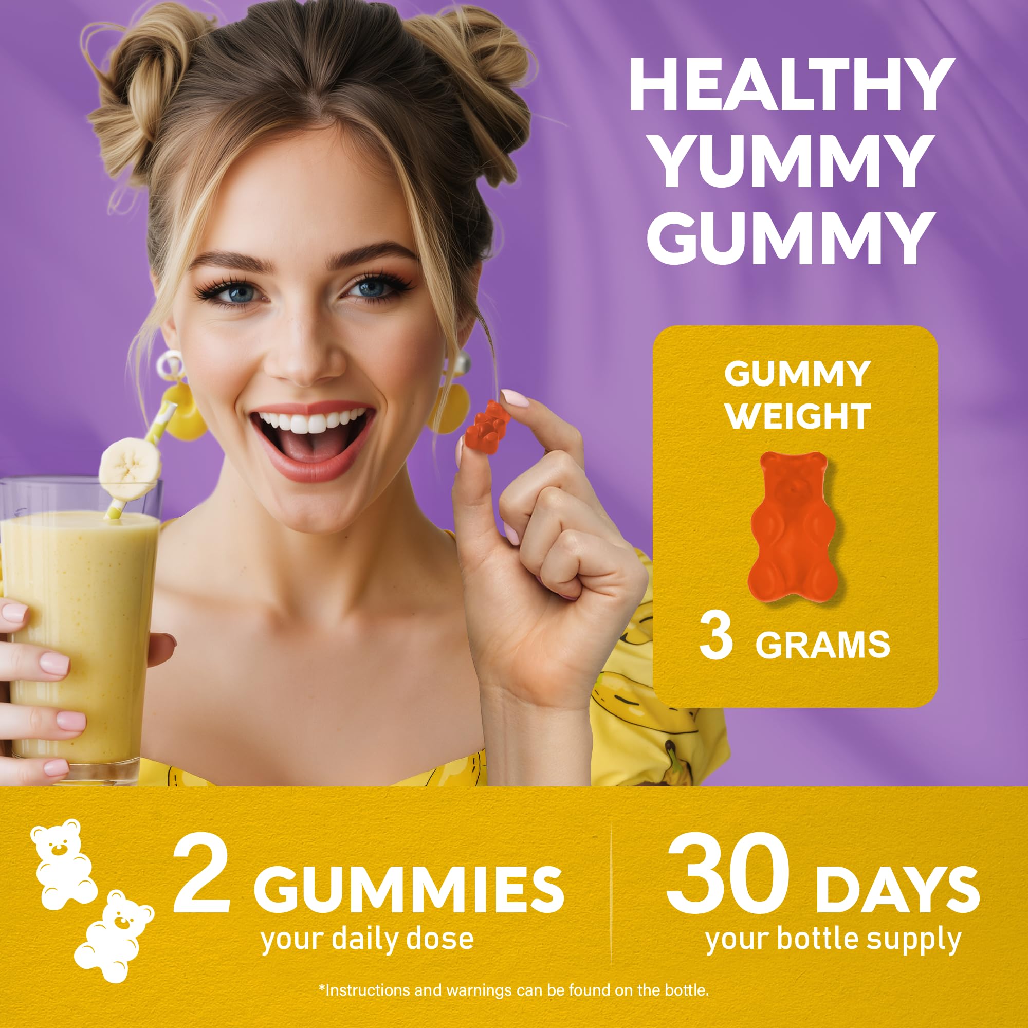 Probiotic Gummies 10B CFU with Prebiotic Fiber - Digestion & Immune Support - Debloat, Stomach & Gut Comfort - Probiotics for Women & Men - Natural Berry Flavor - Vegan & Sugar-free - 60 Gummies NUTRAHARMONY uk supplements
