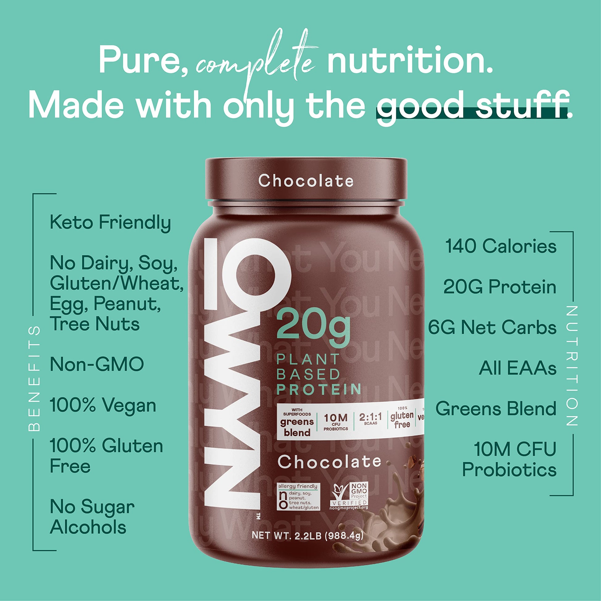OWYN Only What You Need Vegan Protein Powder, 20g Plant Based Protein, Probiotics OWYN Only What You Need uk supplements