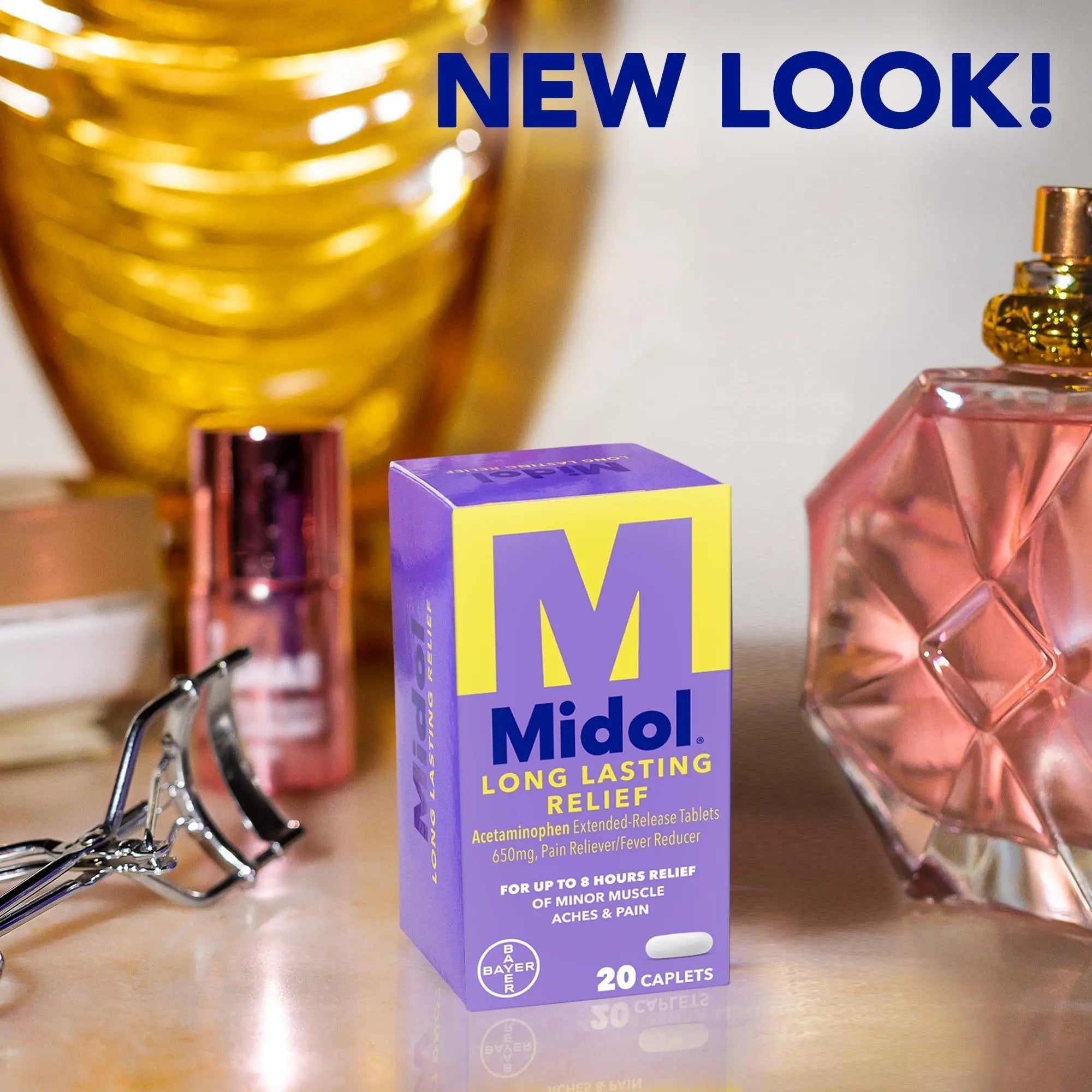 Midol Long Lasting Relief 20ct: Midol Long Lasting Relief, Menstrual Symptom Reliever & Fever Reducer, Caplets with Acetaminophen for Menstrual Pain Relief - 20 Count (Packaging May Vary) Midol uk supplements