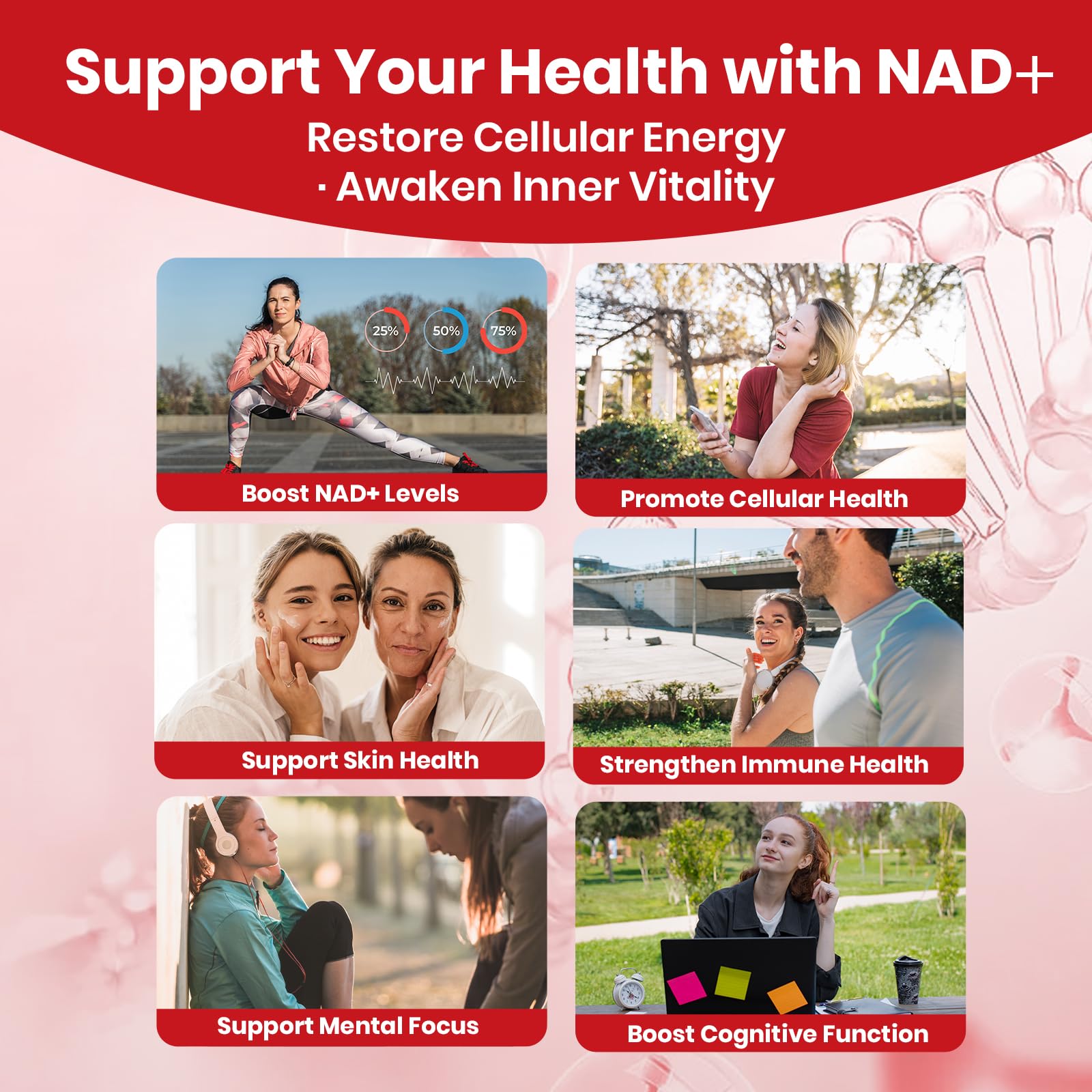 Arofum NAD+ Liquid Supplement 1000mg | 850mg Nicotinamide Riboside with Resveratrol, Quercetin, CoQ10 & Biotin | Cellular Energy, DNA Repair, Healthy Aging | NAD Supplements for Women & Men 30 Packets Arofum uk supplements