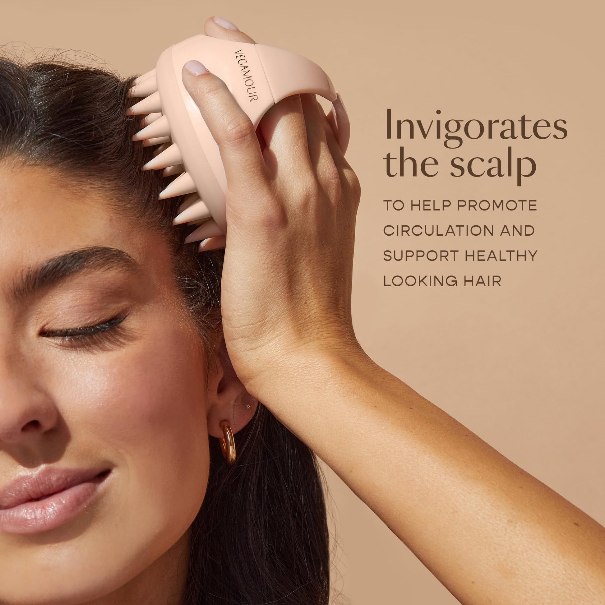 VEGAMOUR GRO Revitalizing Scalp Massager - for All Hair Types and Textures - 1 Count VEGAMOUR uk supplements