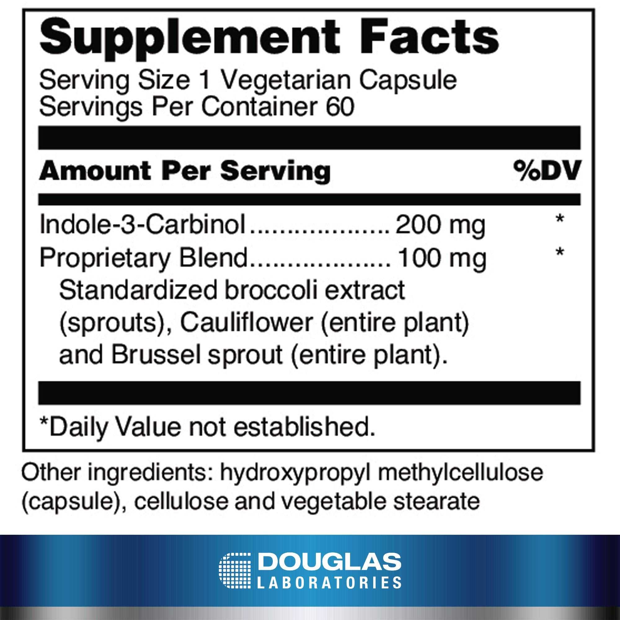 Douglas Laboratories Ultra I-3-C | Indole-3-Carbinol is a Proprietary Blend of Cruciferous Vegetables | 60 Capsules Douglas Laboratories uk supplements