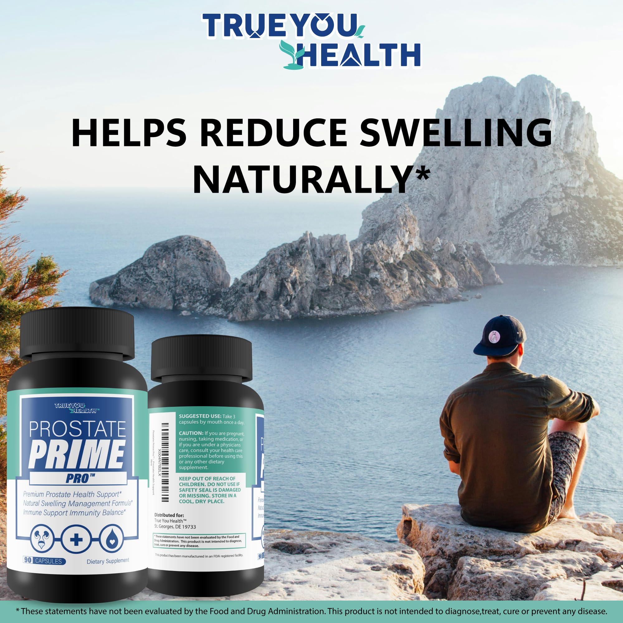 Prostate Prime Pro - Improved Formula - Our Best Prostate Support Supplement For Men’s Health - Natural Prostatitis Prostate Health - Natural Prostate Remedies - Men Prostate Vitamin Prostaprime Pills True You Health uk supplements