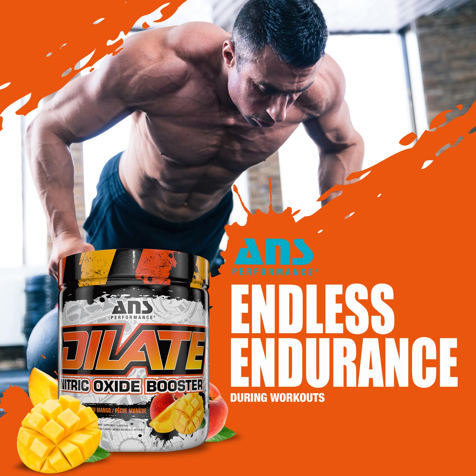 ANS Performance Dilate Pump PreWorkout Powder - Dietary Supplement - Maximizes ANS Performance uk supplements