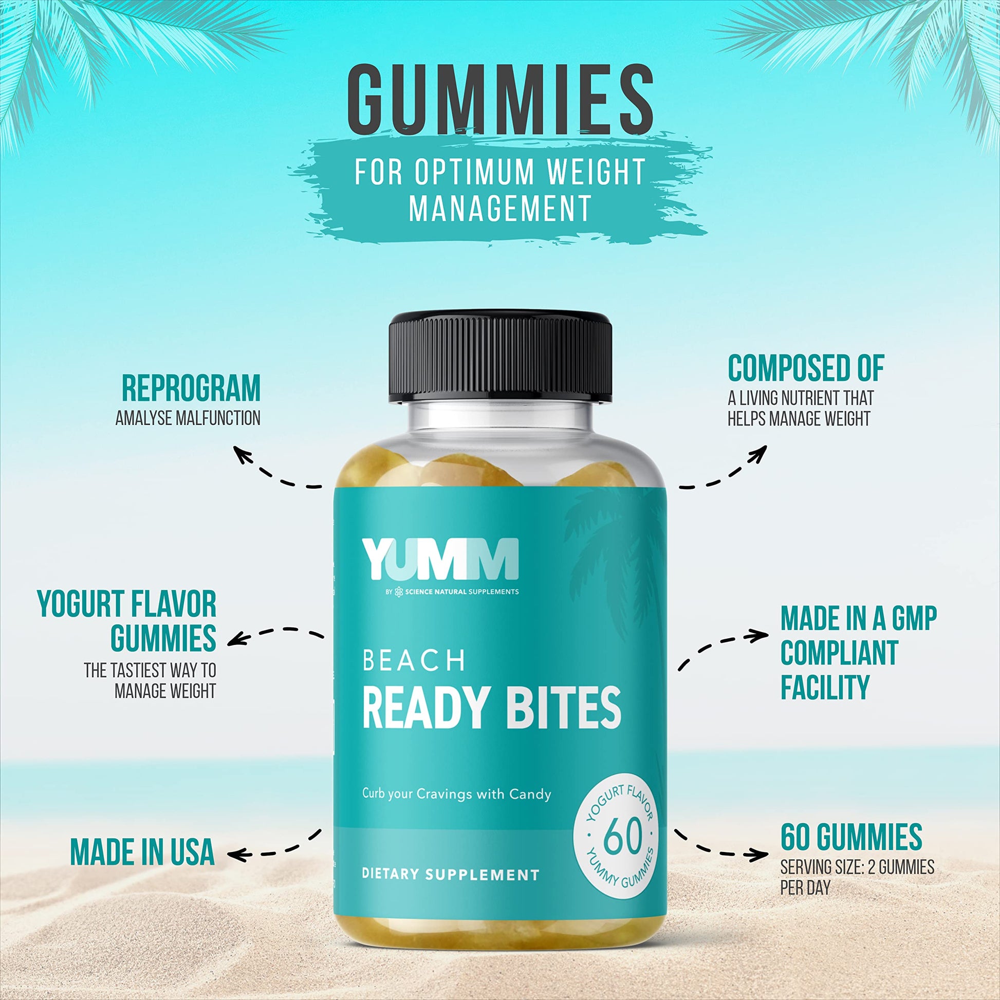 Science Natural Supplements Yumm Beach Ready Bites Formulated to Support Weight Science Natural Supplements uk supplements