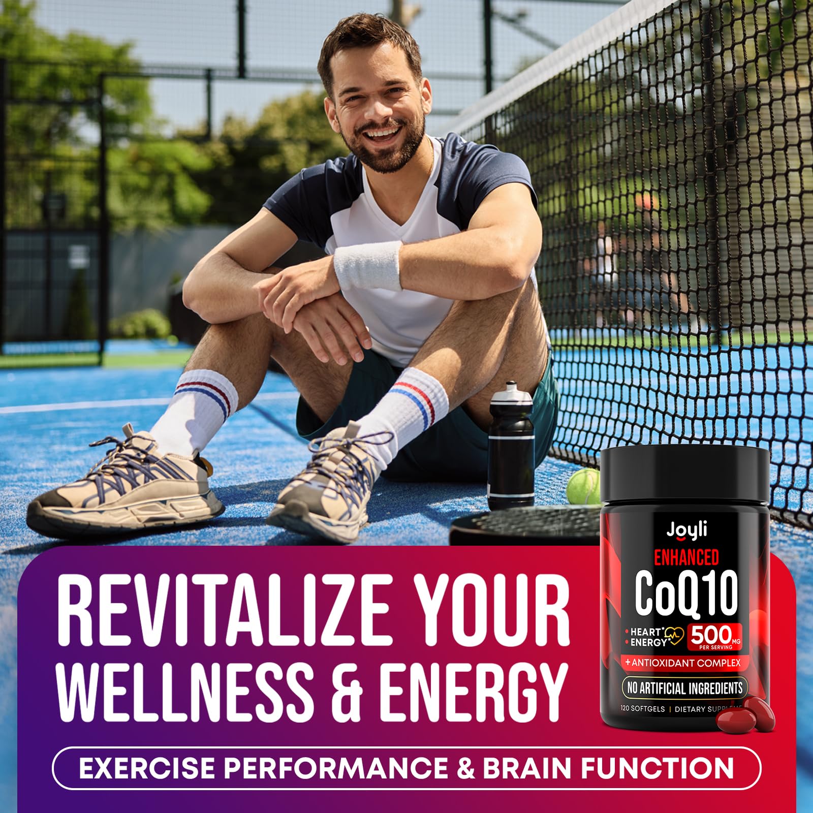 CoQ10 500mg + Magnesium Glycinate Gummies Bundle – High Absorption Coenzyme Q10 120 Softgels & 60 Sugar-Free Sleep Gummies – Heart, Energy & Mood Support – Enhanced Formula, USA Made JOYLI Nutrition uk supplements