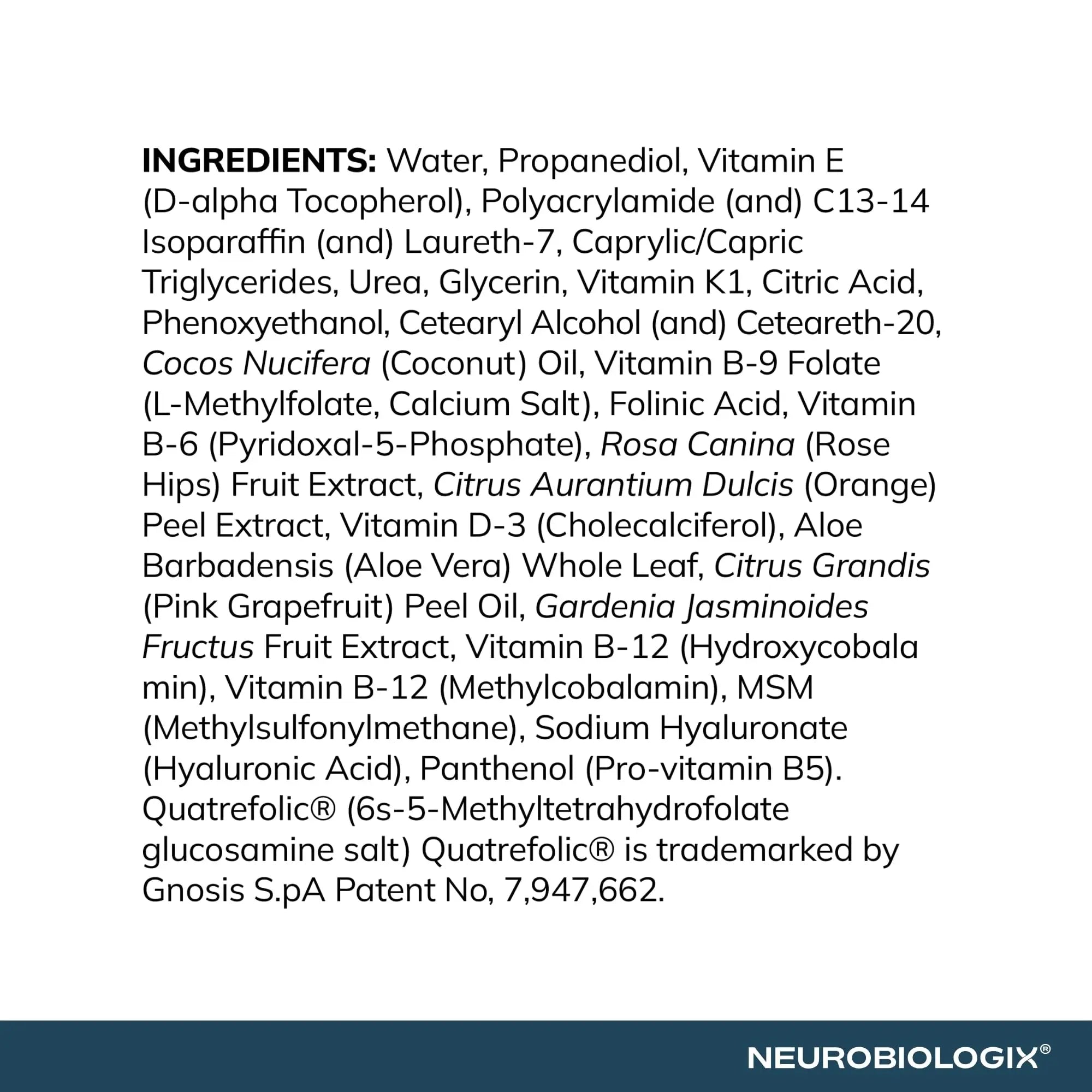 Neurobiologix Methylation Pro Topical for Men and Women, Bioactive B Vitamin Cream with Methylfolate, B6, B12, D3 & K1, Supports Cellular Energy Neurobiologix uk supplements