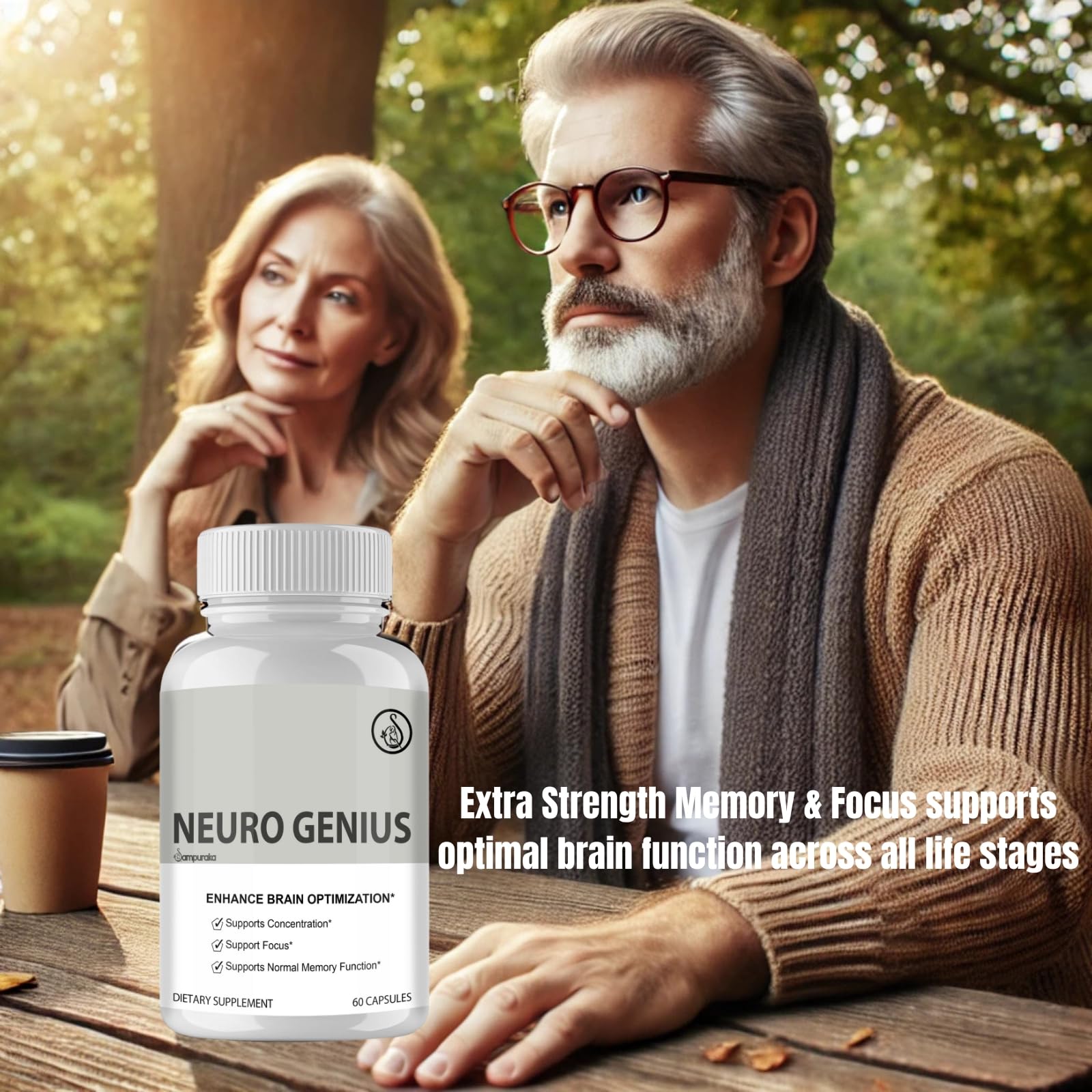 Neuro Genius Advanced Cognitive Support Supplement to uplock Brain Potential Sampuraka uk supplements