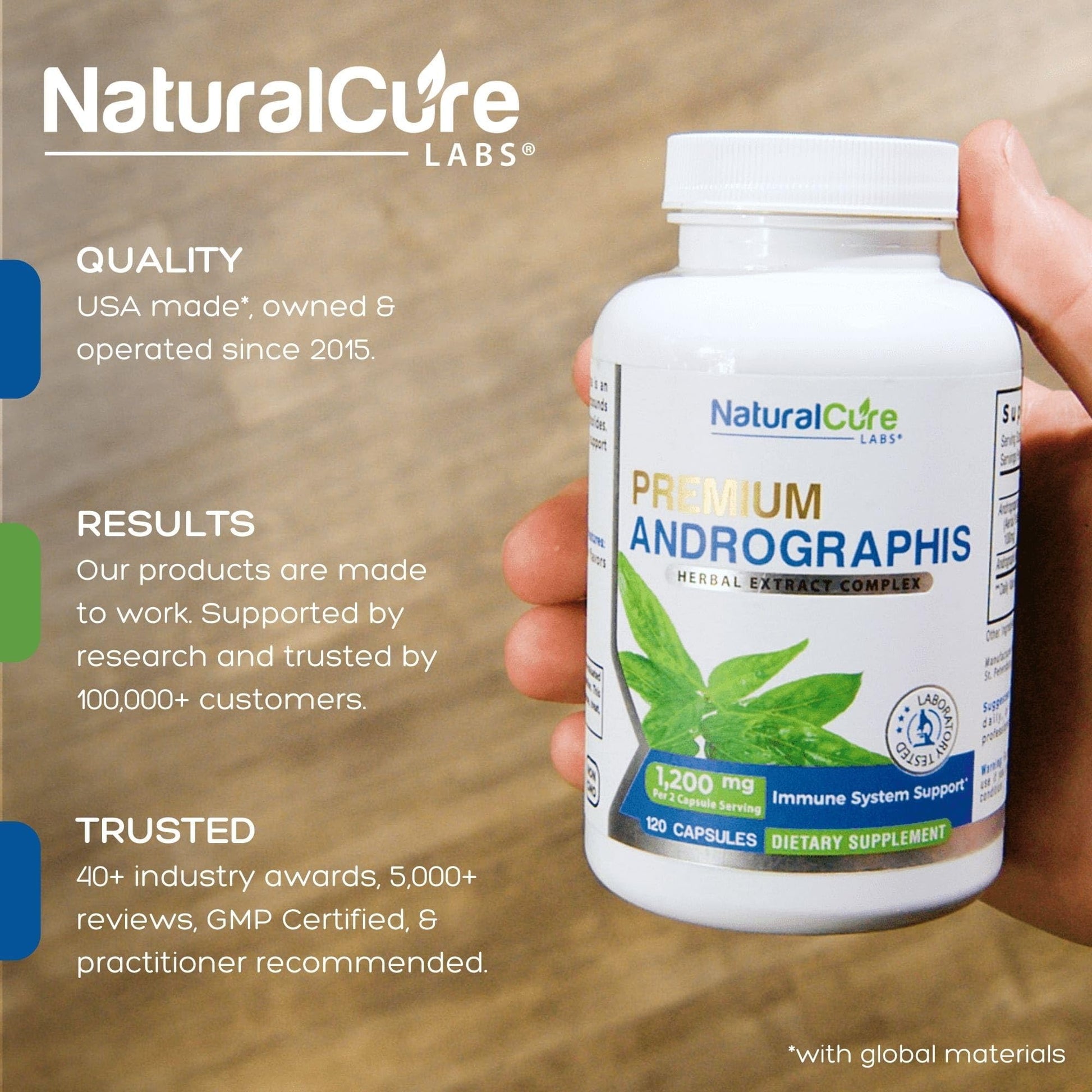 Extra Strength Stack: Monolaurin 800mg + Clean L-Lysine 600mg + Andrographis, Advanced Immune Support Routine Bundle Natural Cure Labs uk supplements