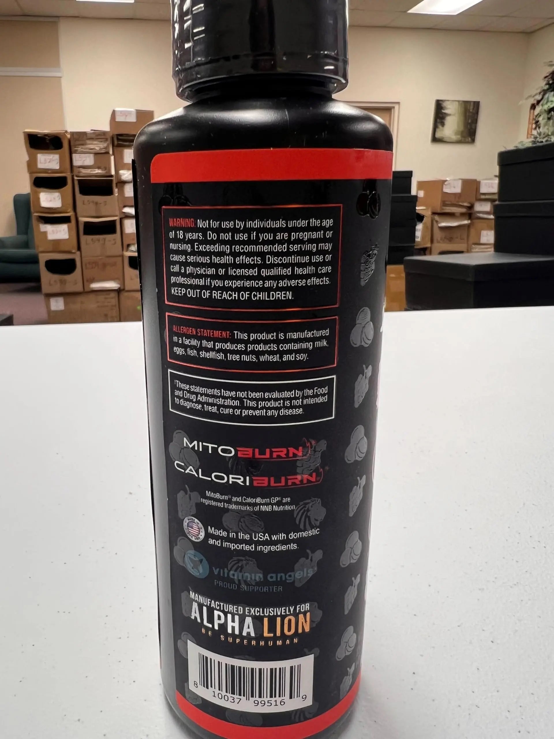ALPHA LION Burn2O L-Carnitine Liquid 2000mg – Stim Free Super Thermogenic Fat Burner with MitoBurn® & CaloriBurn GP®, Metabolism Booster, Zero Calorie ALPHA LION uk supplements