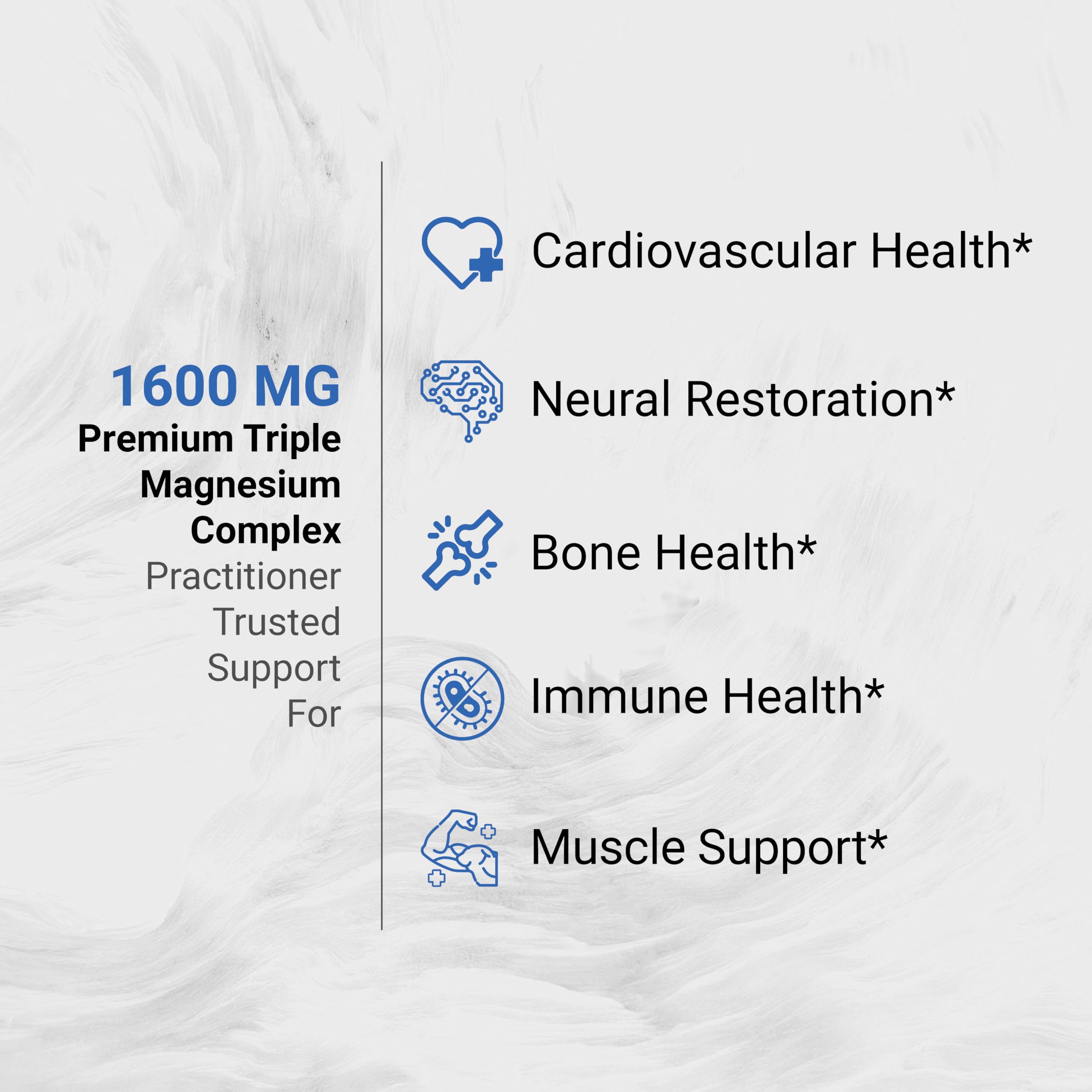 Naturalis Vegan Triple Magnesium Complex | Chelated Glycinate, Citrate & Oxide 1600mg Delivers 250mg Elemental Magnesium | Easily Absorbed for Stress, Muscle, Heart, Bone Support* | 60 Softgels Naturalis uk supplements