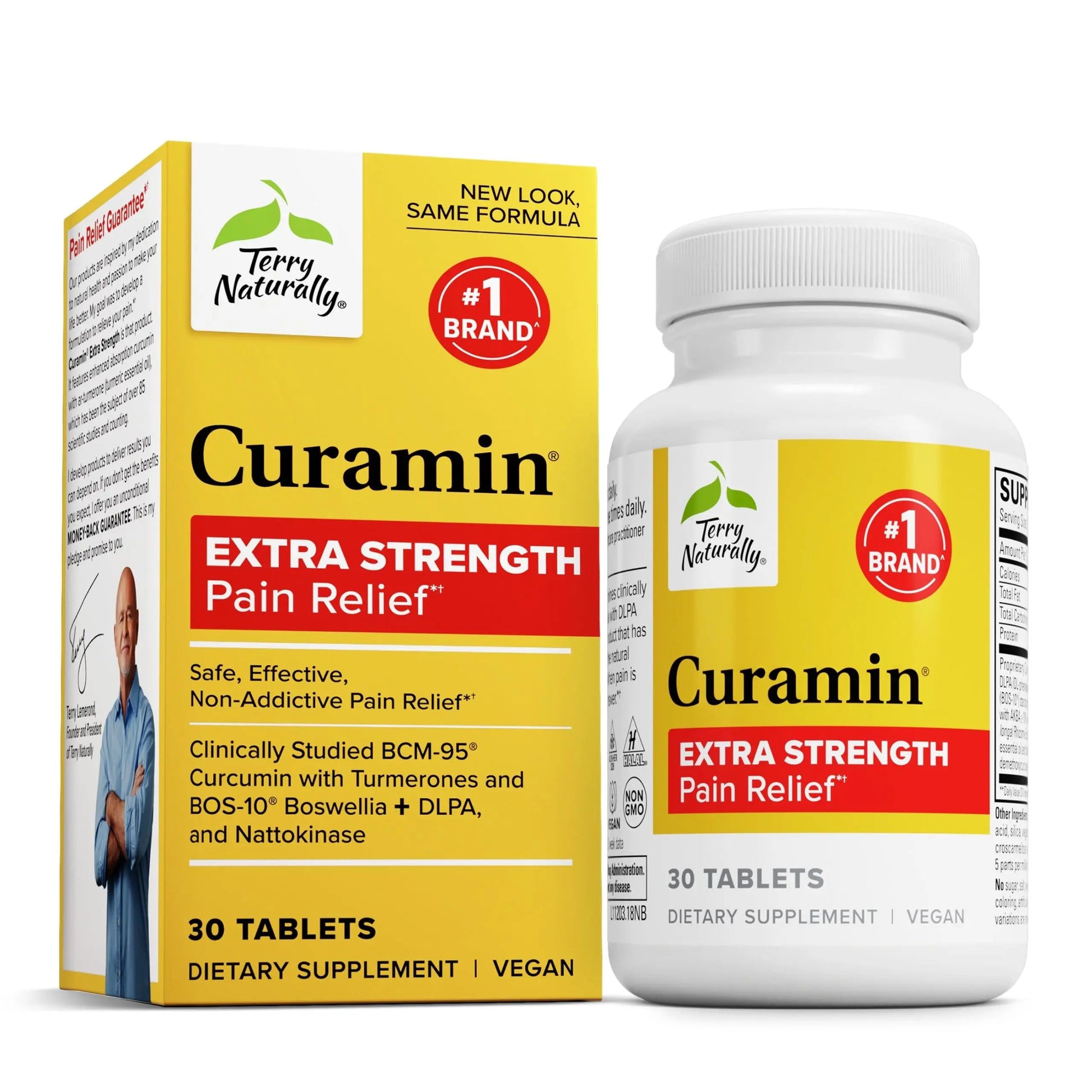 Terry Naturally Curamin Extra Strength - Curcumin & Boswellia Supplement for Healthy Circulation Support - Turmeric Supplement to Support Joints, Muscle Health & Endorphin Production - 30 Tablets Terry Naturally uk supplements