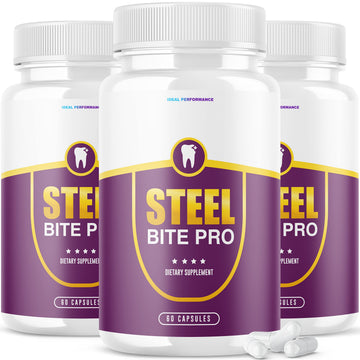 IDEAL PERFORMANCE (3 Pack) Steel Bite Pro Teeth Supplement for Teeth and Gum Repair IDEAL PERFORMANCE uk supplements