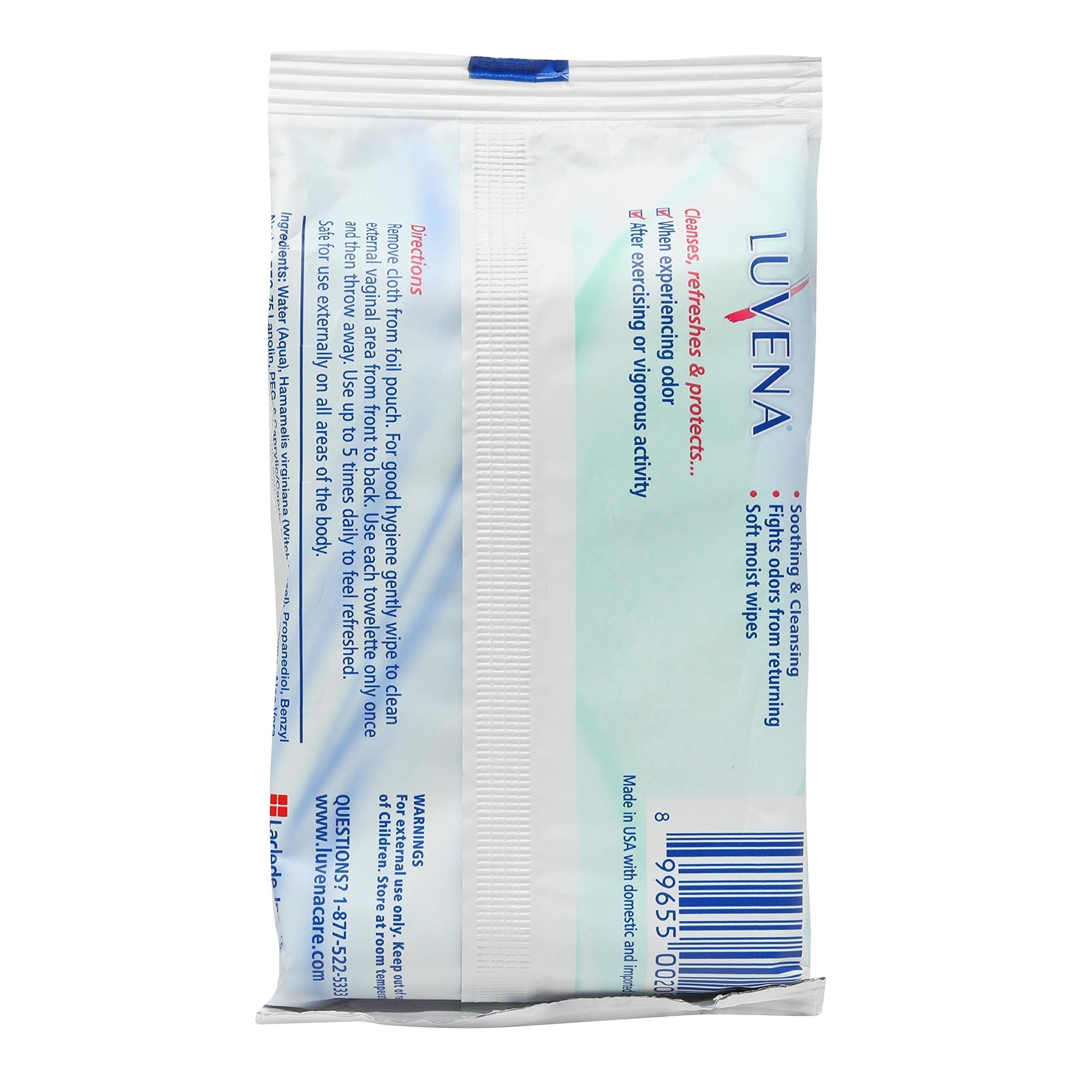 Luvena Feminine Wipes - Soft Wet Wipes for Women - Refresh & Resist Odor - Gynecologist Tested LUVENA uk supplements