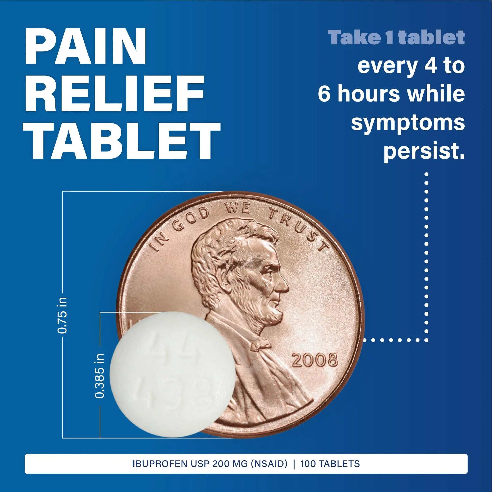 MAJOR Dye-Free Ibuprofen Tablets 200 mg - Helps Temporarily Reduce Fevers - Offers Pain Relief - 100 Tablets (1-Pack) MAJOR uk supplements