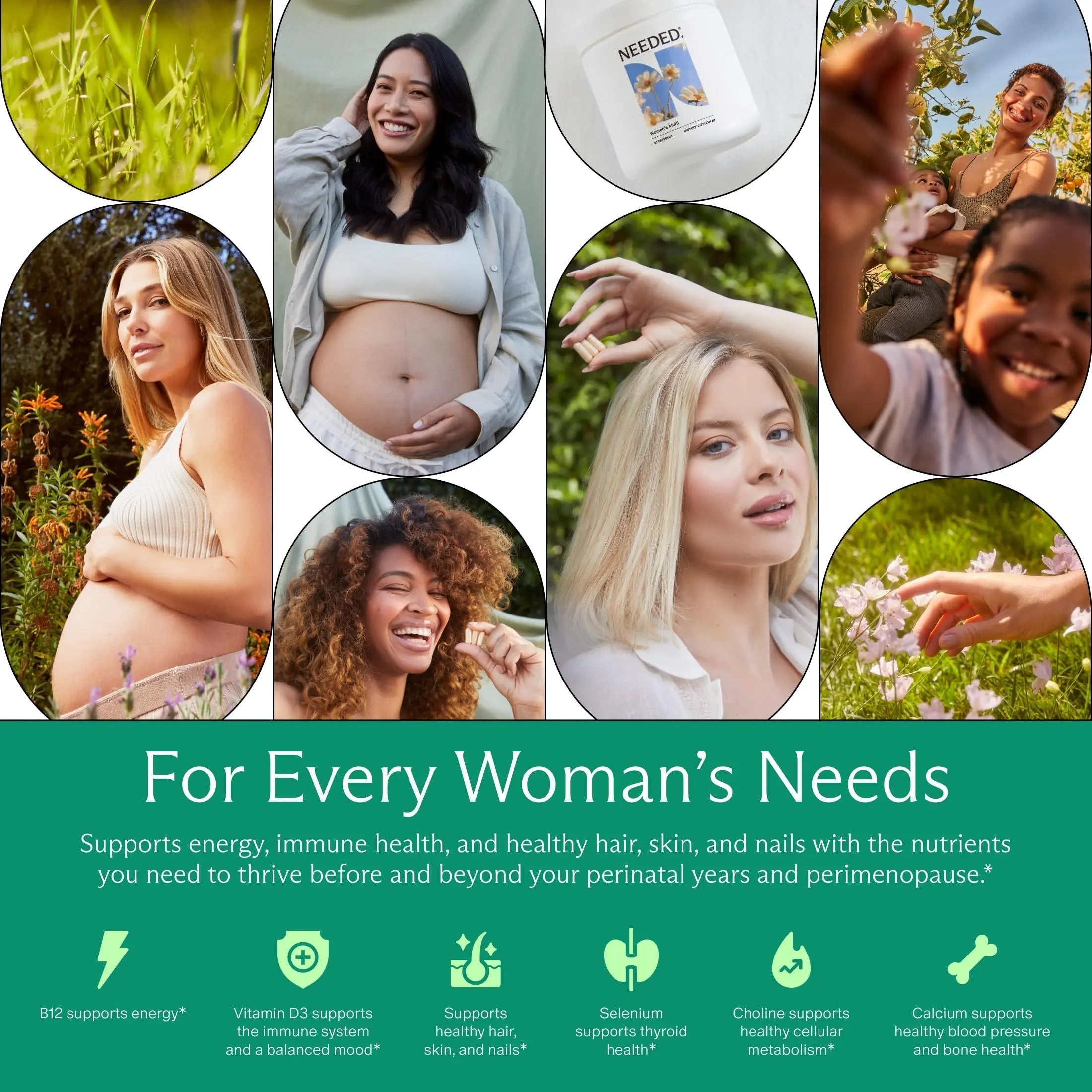 Needed. Multivitamin for Women with 23 Vitamins, Minerals and Antioxidants - Daily Womens Multivitamin Needed. uk supplements