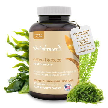 Dr. Fuhrman Osteo Bone Health Supplement | Wholefood Supplement for Women & Men | Vitamin for Bone Density | Organic Vitamin D3, Calcium, Magnesium & K2 | Natural Ingredients | 120 Caps Dr. Fuhrman uk supplements