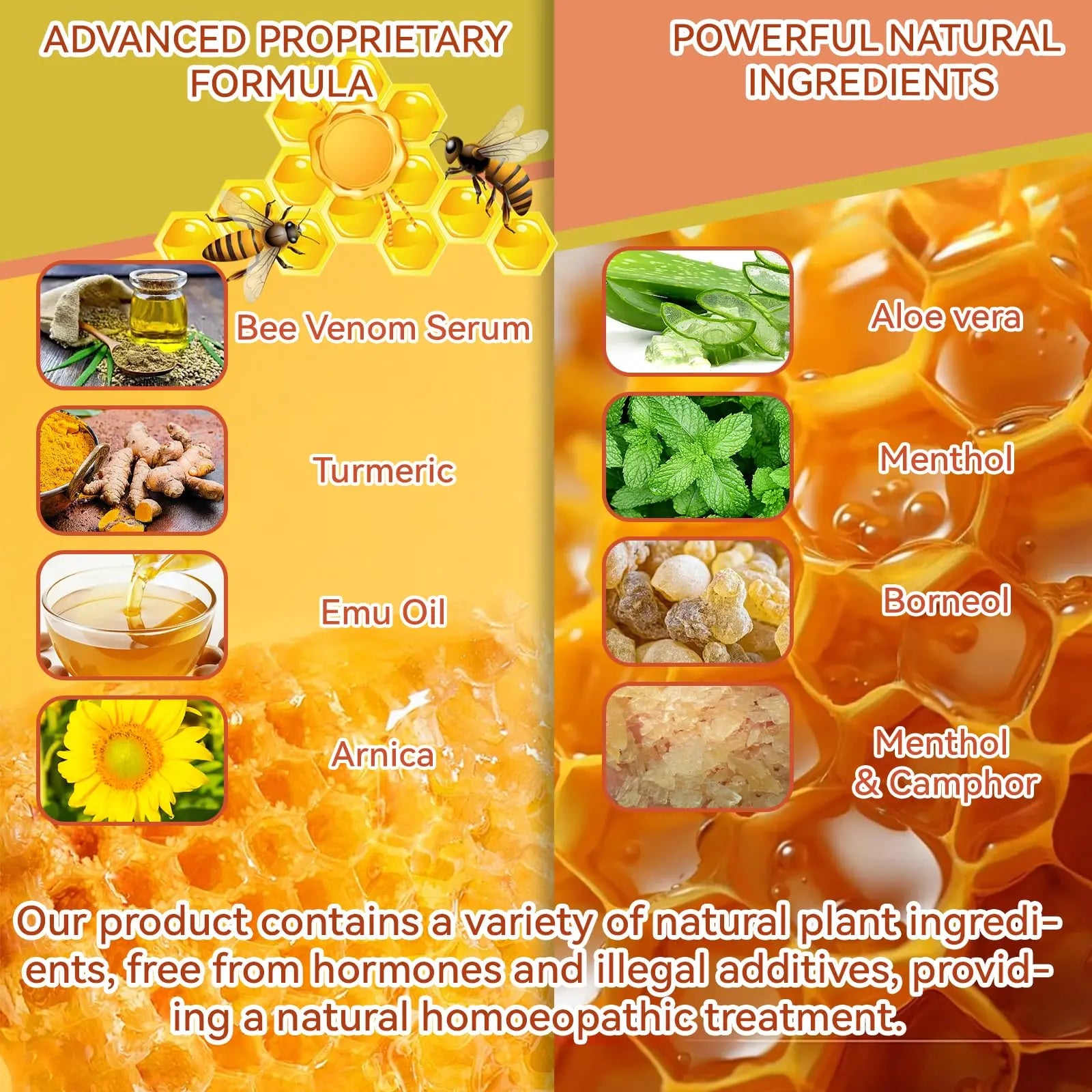 Zealand Bee Venom Professional Serum Treat, Joint & Muscle & Bone Relief Cream Gel- Soothing Effective Relief for Back, Neck, Hand, Foot, Knee, Muscle, Shoulder, Hip, Nerve, Vitamin B6, Aloe Vera, MSM FWNAID MAX uk supplements