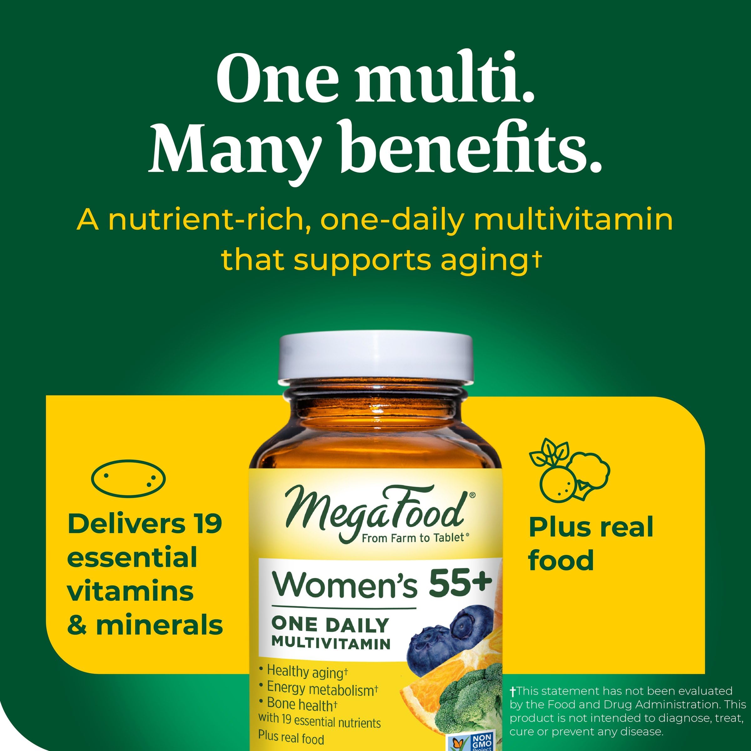 MegaFood Women's 55+ One Daily Multivitamin for Women with Vitamin A, Vitamin C MegaFood uk supplements