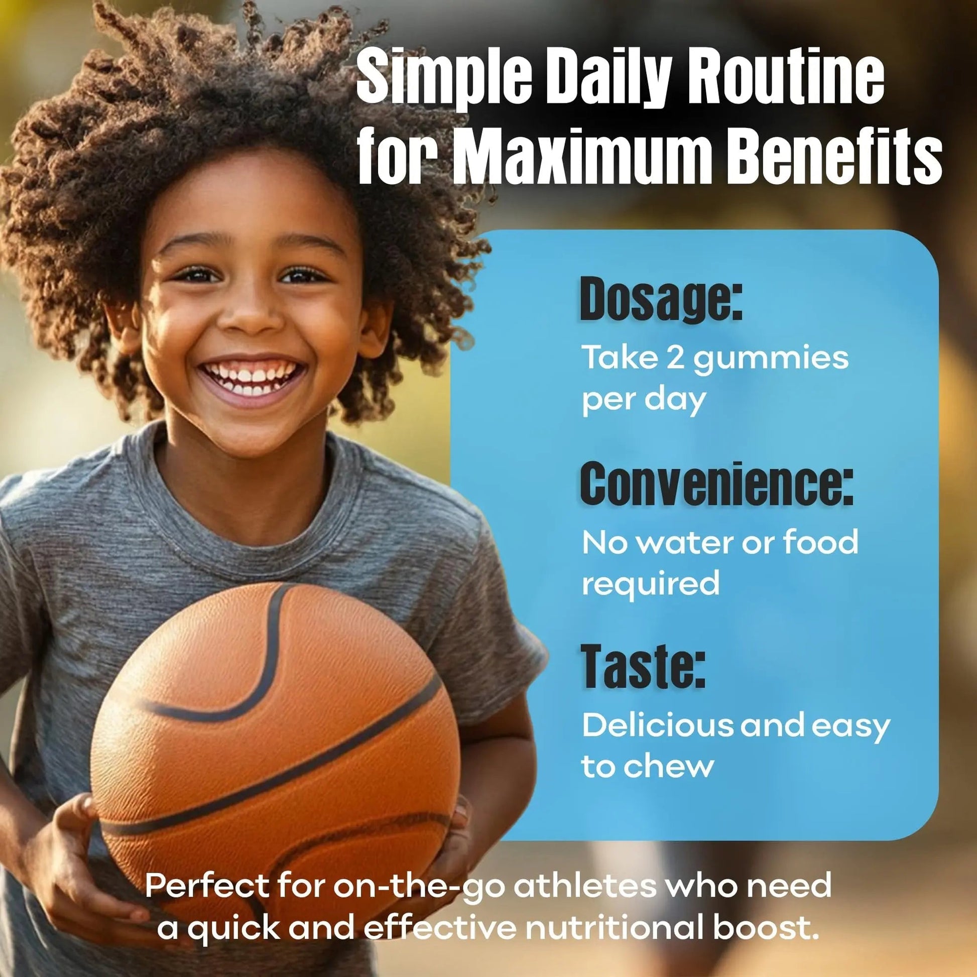 Youth Athletic Gummies – Kids Multivitamin Gummies with Essential Nutrients, Immune & Energy Support, Vegan & Gelatin-Free IMPACT uk supplements