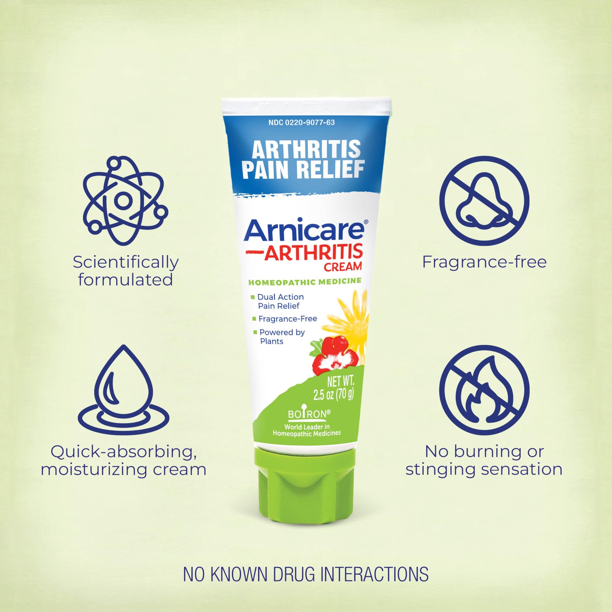 Boiron Arnicare Arthritis Cream Pump for Pain Relief of Knees, Hands, Wrists, Elbows, Joints & Muscles – Quickly Absorbed & Fragrance-Free – 4.2 oz Boiron uk supplements
