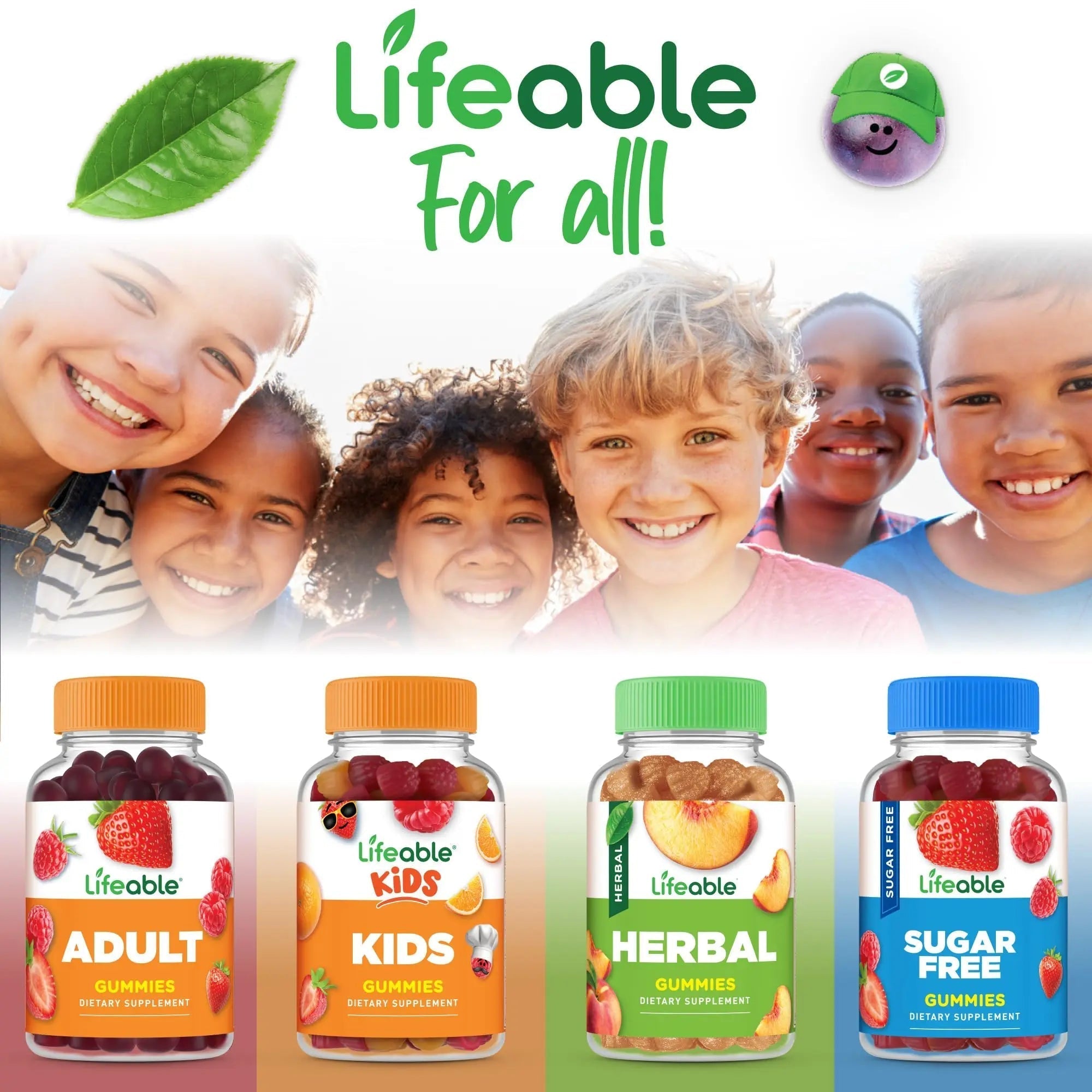 Lifeable Kids Multivitamin with Iron Gummies | Great Tasting Vitamins for Kids | Vegetarian Non-GMO Childrens Multivitamin | 90 Gummies Lifeable uk supplements