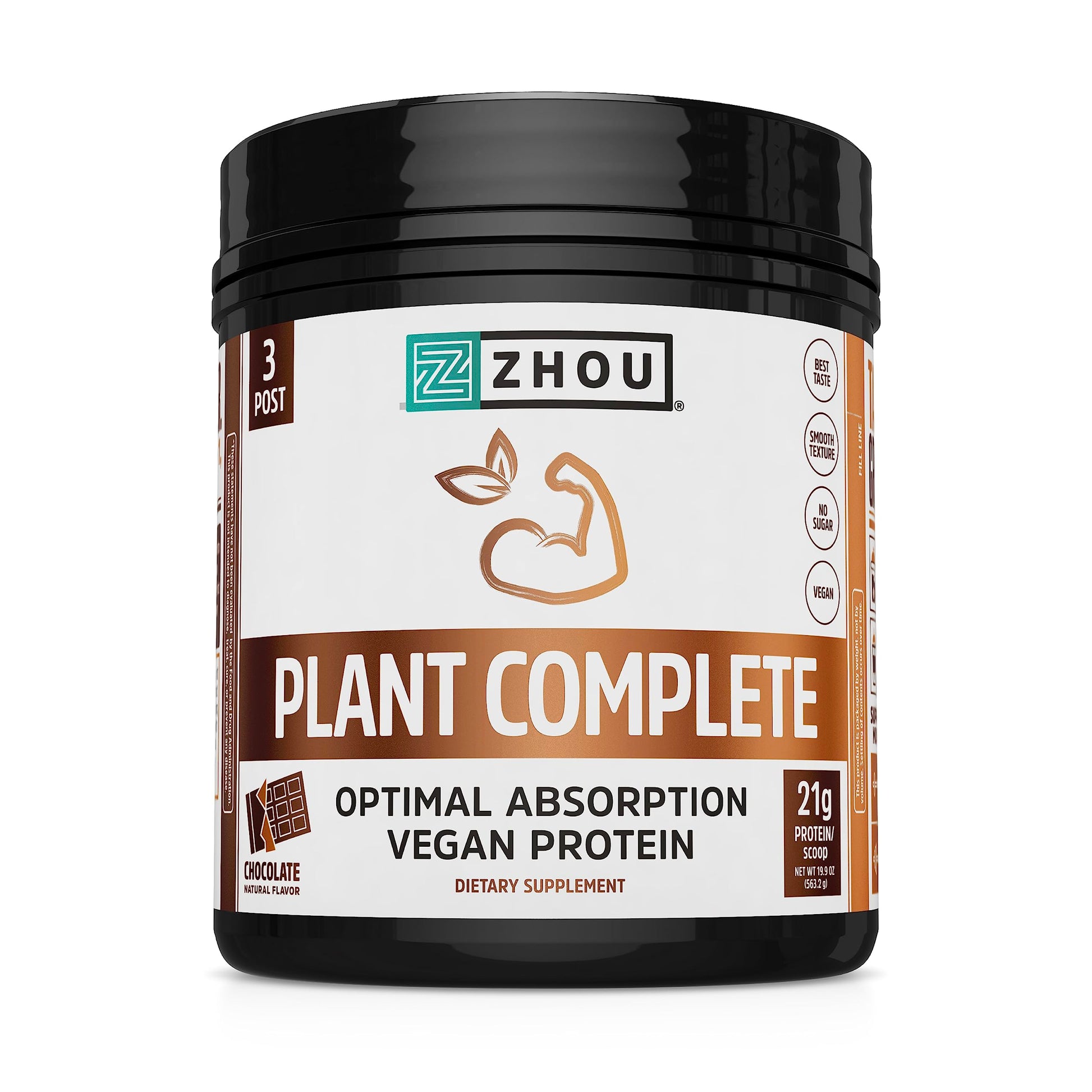 Zhou Nutrition Plant Based Vegan Protein Powder, Best Absorption Digest Score, Complete Zhou Nutrition uk supplements