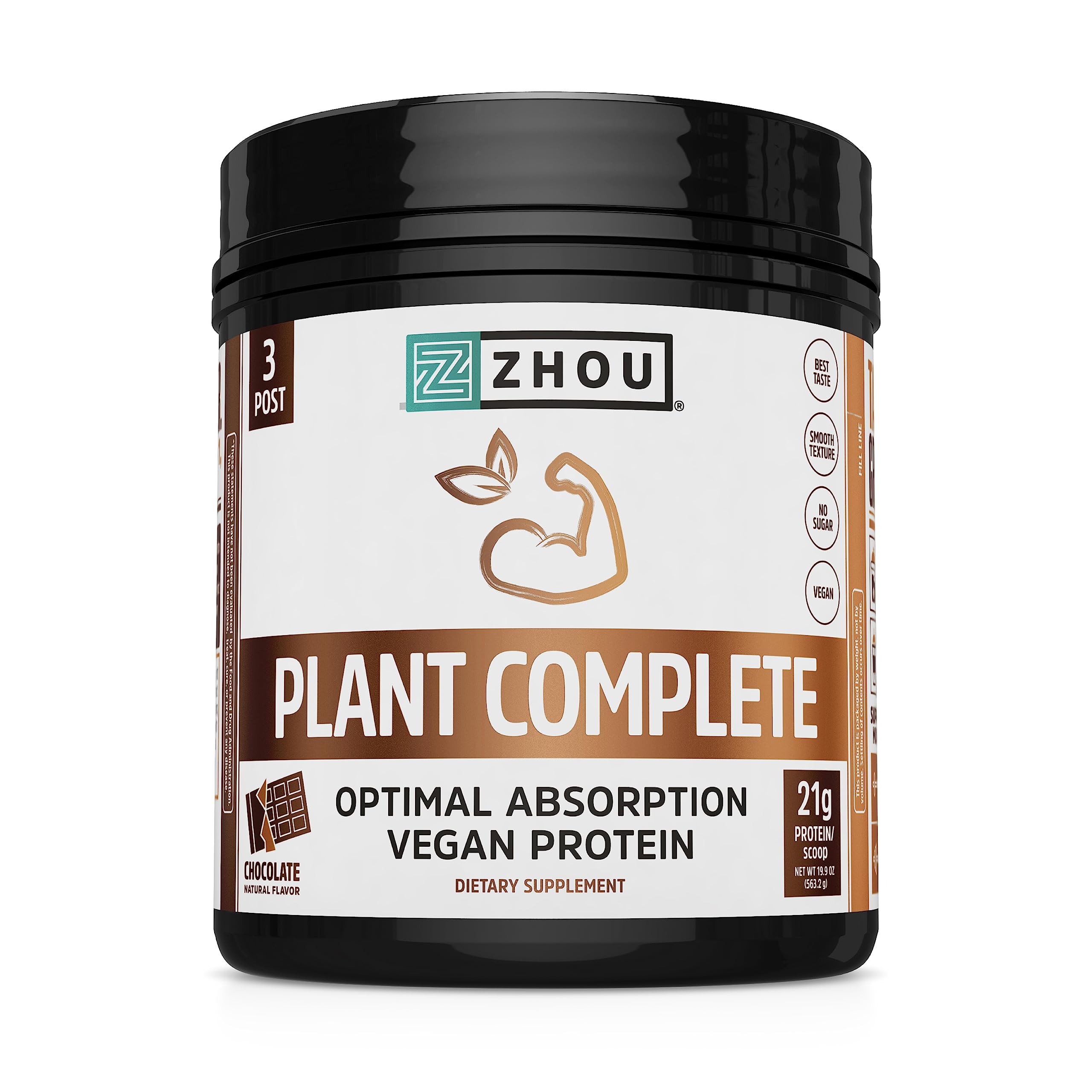 Zhou Nutrition Plant Based Vegan Protein Powder, Best Absorption Digest Score, Complete Zhou Nutrition uk supplements