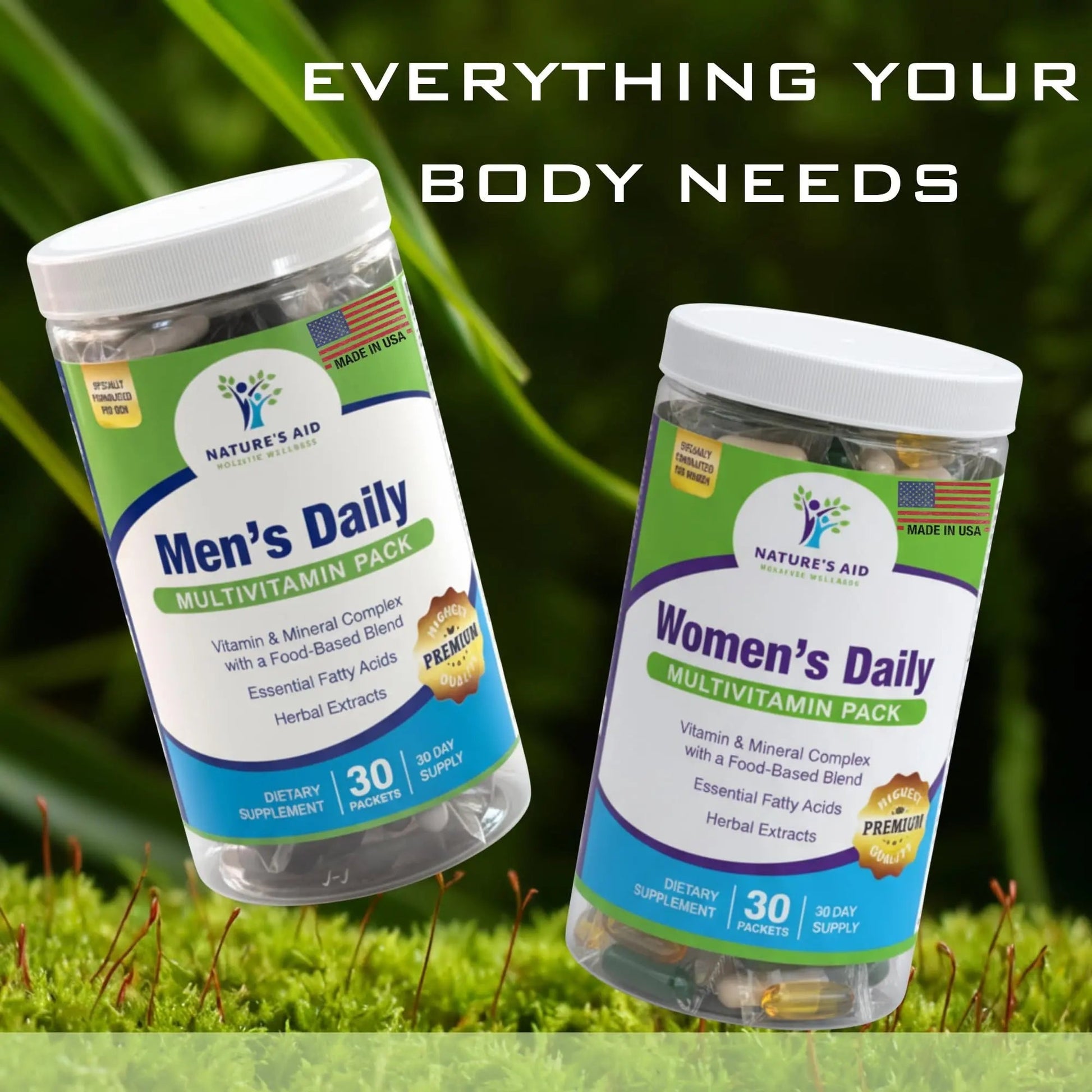 Nature’s Aid Women’s 7-30 Daily Multivitamin Packs for Energy, Focus & Performance Support | Natural Complete Vitamin Nature's Aid Holistic Wellness uk supplements