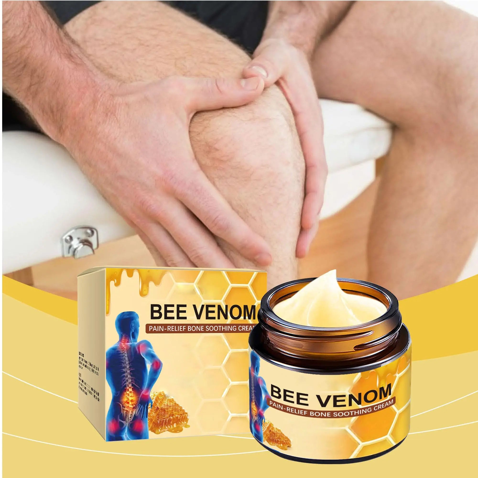 Liwoci Bee Venom Cream-Suitable for Neck, Waist, Back, Hands, Feet and Leg Joint Pain Care Liwoci uk supplements