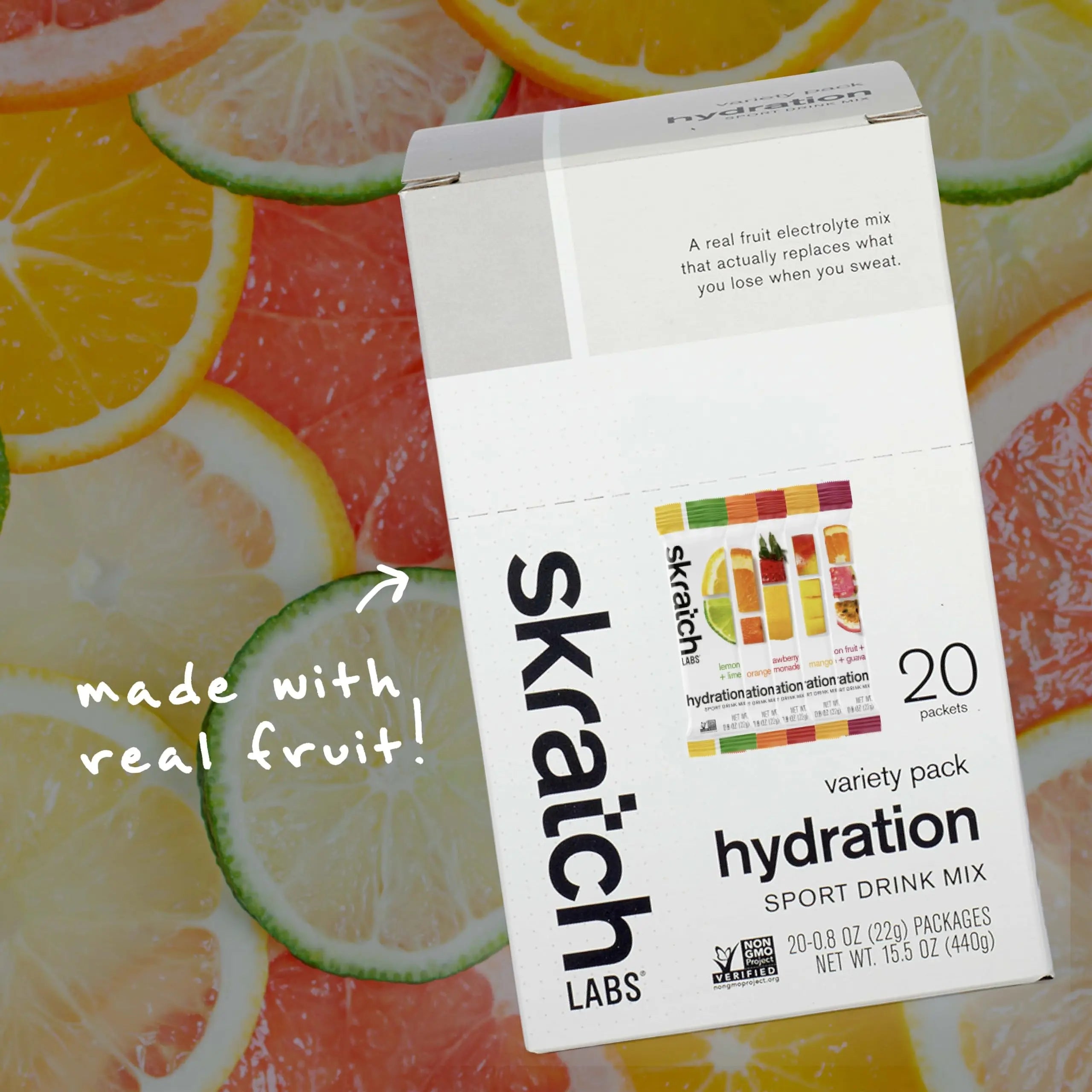 Skratch Labs Hydration Packets - Hydration Drink Mix, Variety Pack (20 Single Serving Packets) - Electrolyte Powder Developed for Athletes and Sports Performance, Skratch Labs uk supplements