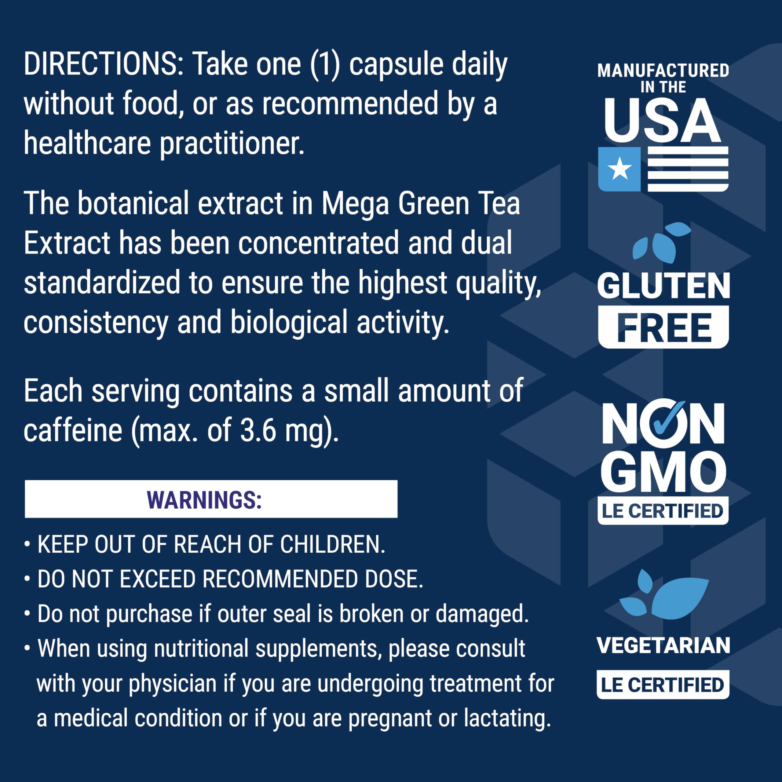 Life Extension Decaffeinated Mega Green Tea Extract – Polyphenol-Rich, Cell Health Life Extension uk supplements