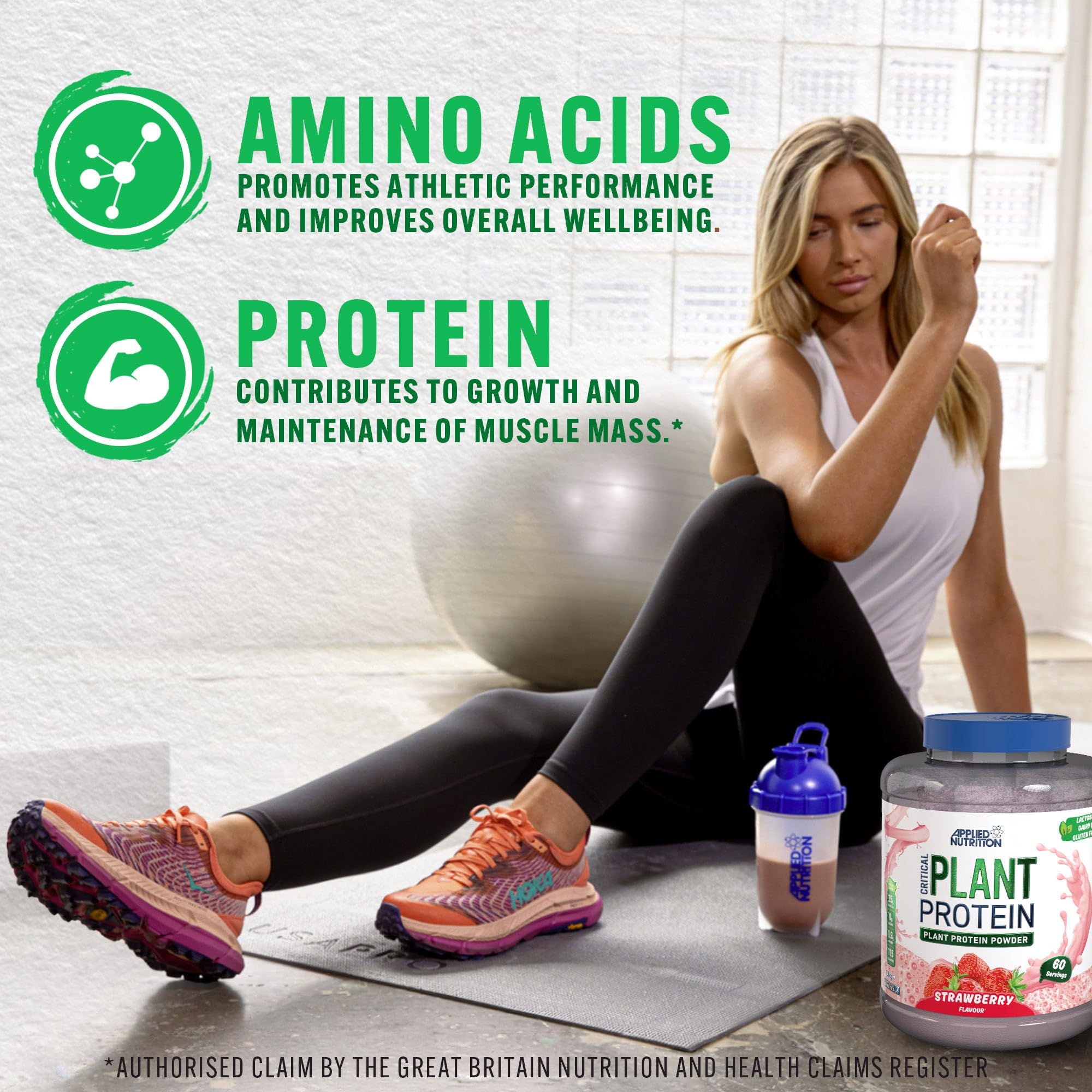 Applied Nutrition Plant Protein Powder – Critical Plant Vegan Protein Shake with SOYA Applied Nutrition uk supplements