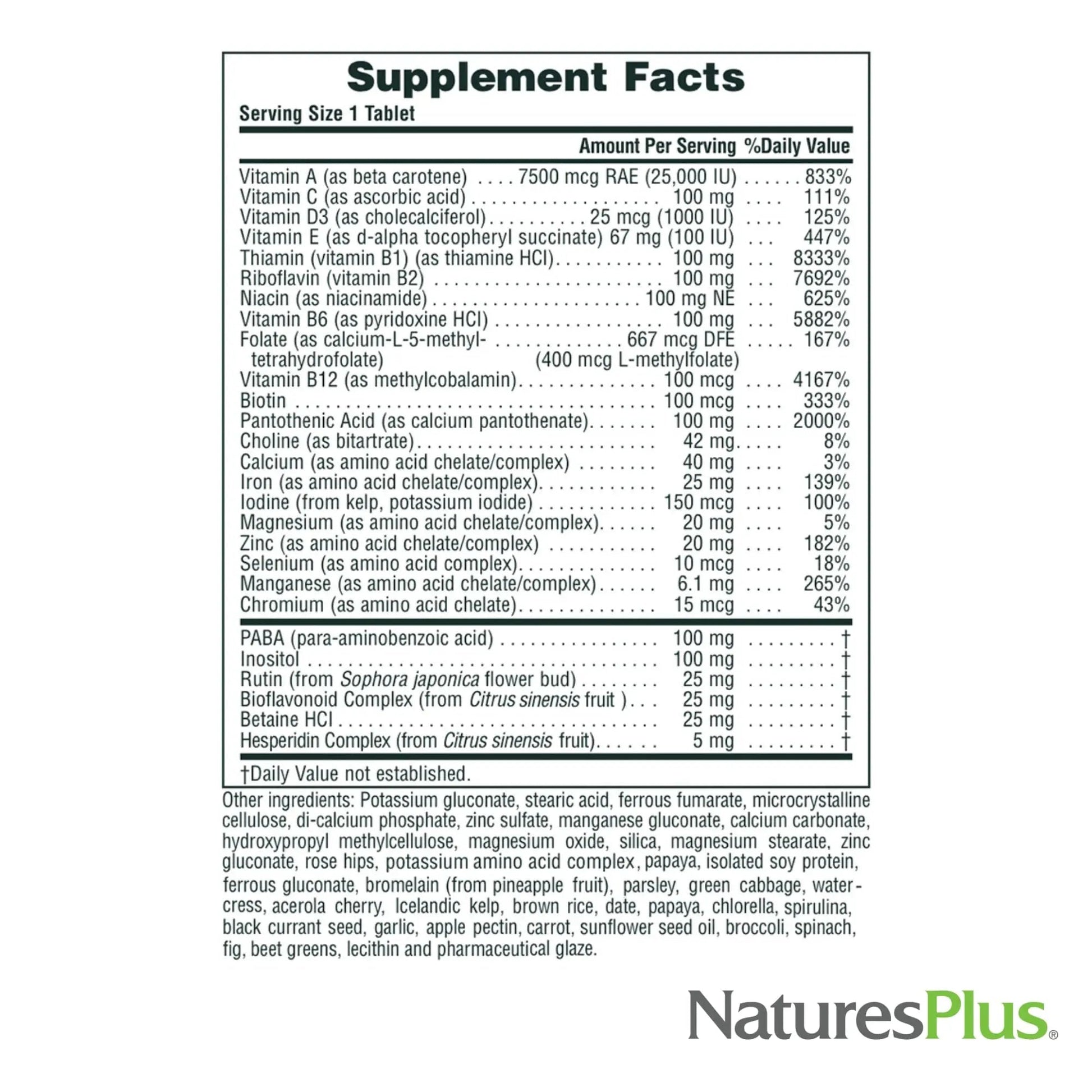 NaturesPlus Ultra II Daily - 90 Tablets - Multivitamin with Whole Foods for Overall Well-Being - Supports Energy & Immune Health NaturesPlus uk supplements