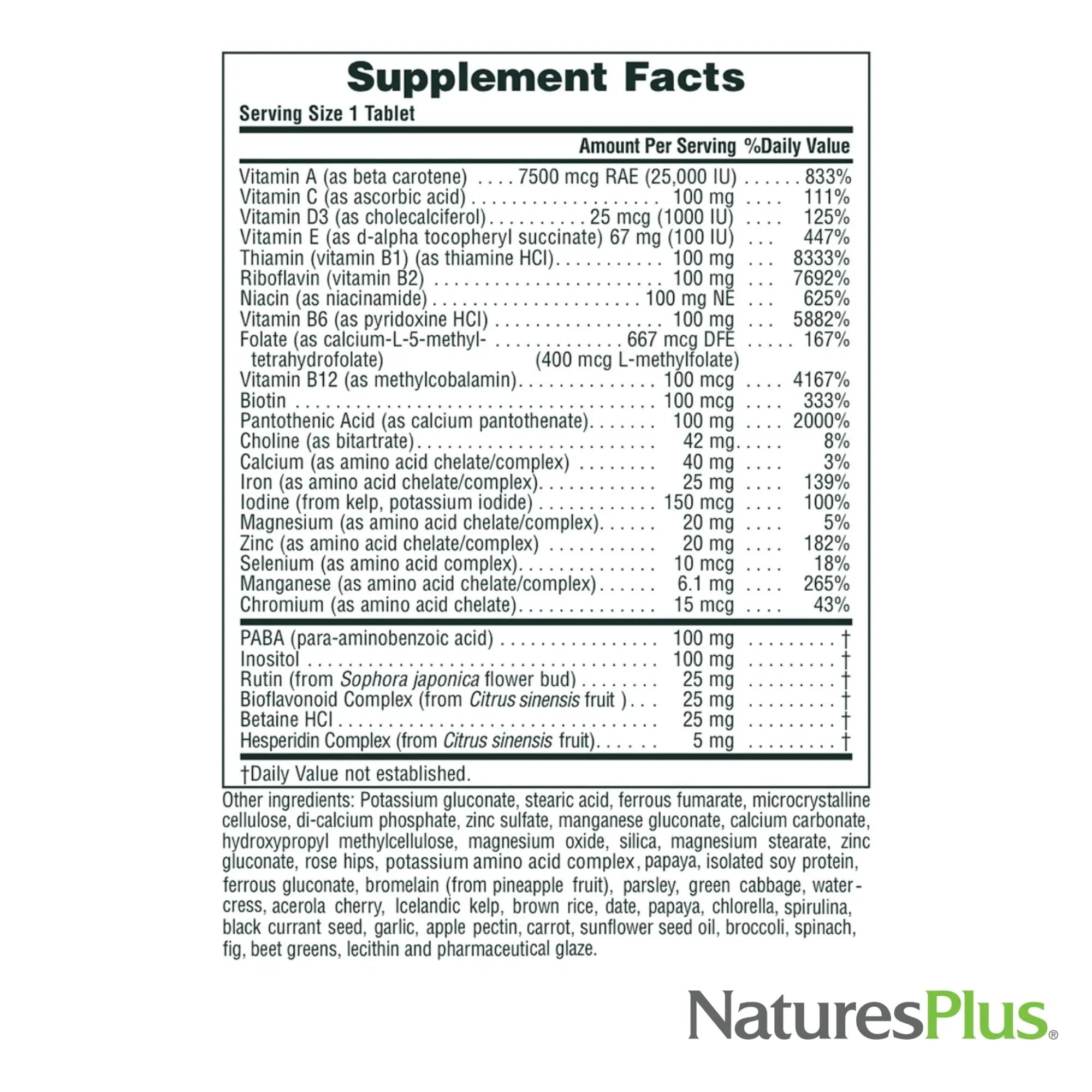 NaturesPlus Ultra II Daily - 90 Tablets - Multivitamin with Whole Foods for Overall Well-Being - Supports Energy & Immune Health NaturesPlus uk supplements