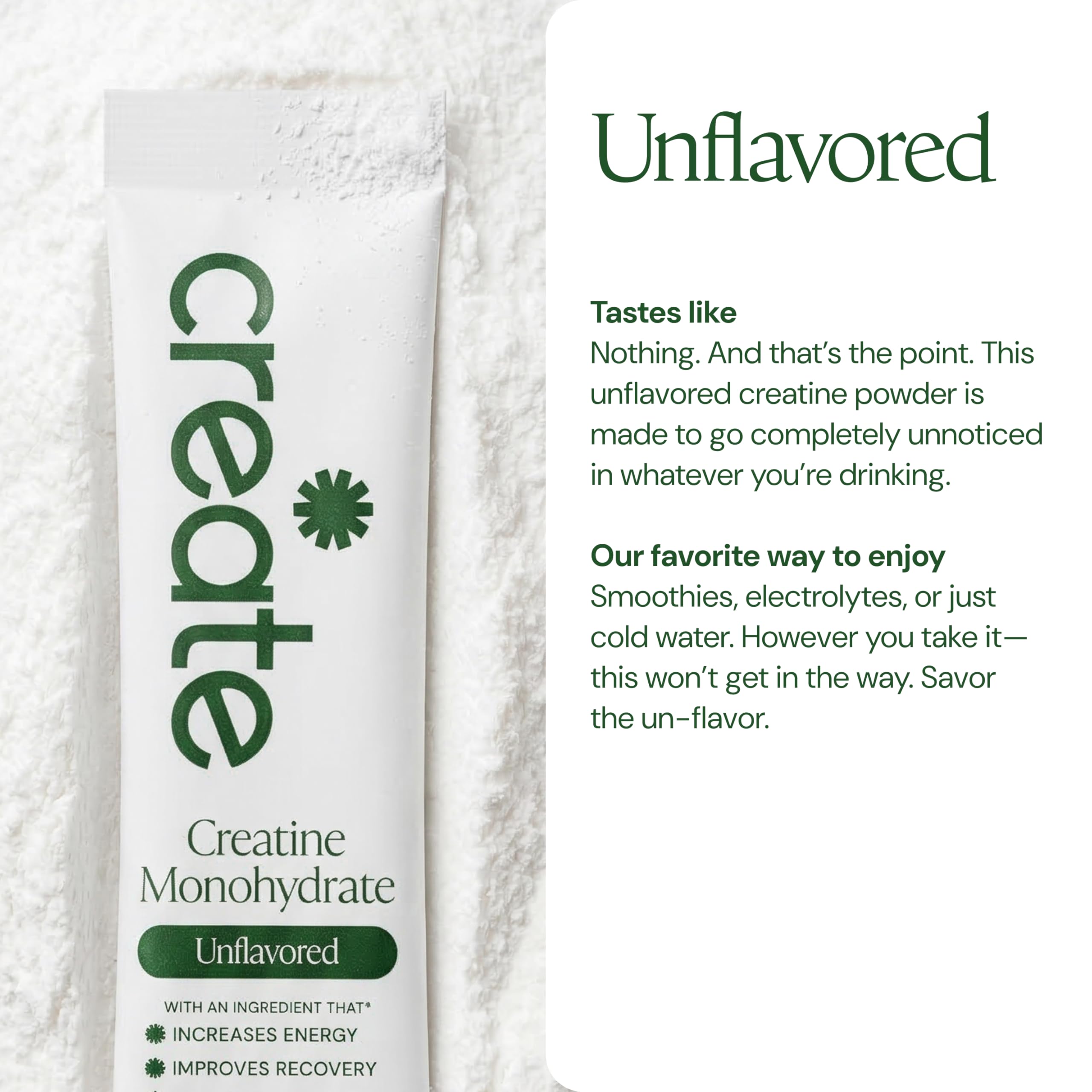 Create Creatine Monohydrate Powder - Creatine Travel Packets, Made with Creapure, 3rd Party Tested & NSF Certified for Sport, 30 Stick Packs, Unflavored Create uk supplements