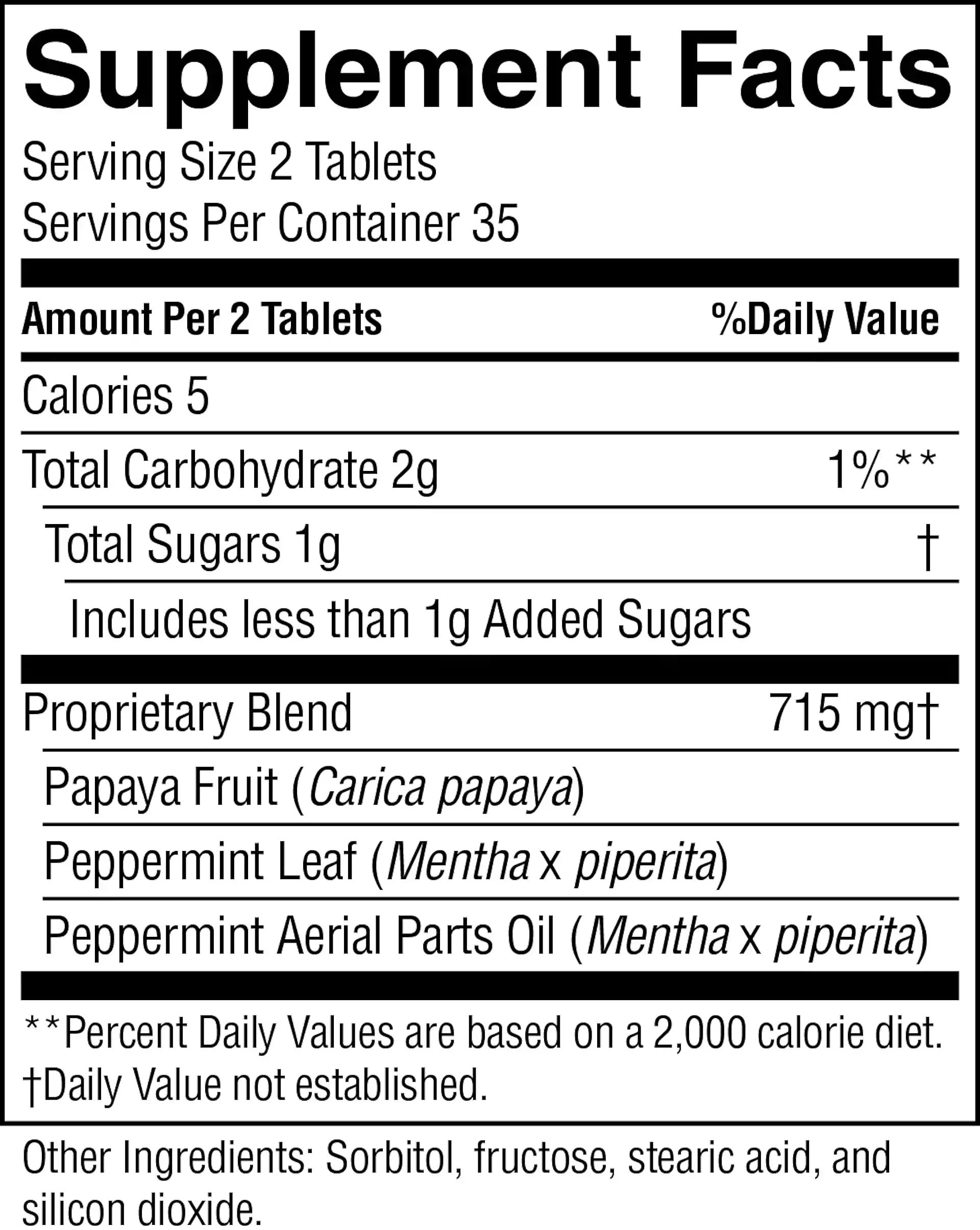 Papaya & Peppermint by Nature's Sunshine Nature's Sunshine uk supplements