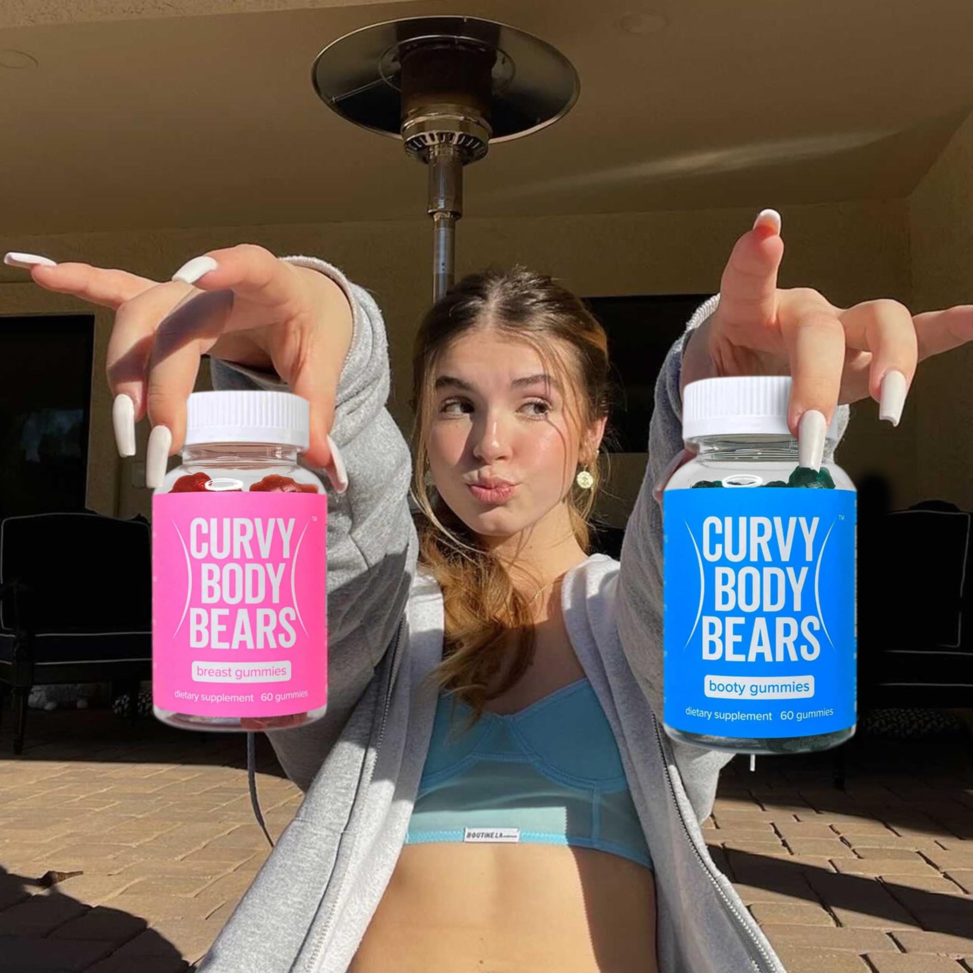 Curvy Body Bears Gummies Combo Pack - Chest and Bum Gummies - Workout Aid Curvy Body Bears uk supplements