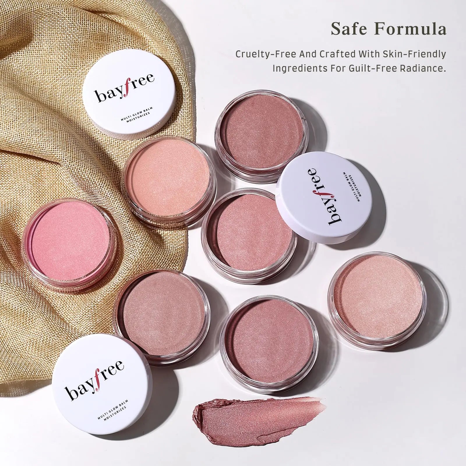 bayfree Multi Glow Balm, Cream Blush for Cheeks, Blush Balm Face Makeup, Radiant Finish, Hydrating, Creamy, Lightweight & Blendable Color, Face Makeup 0.63 Oz bayfree uk supplements