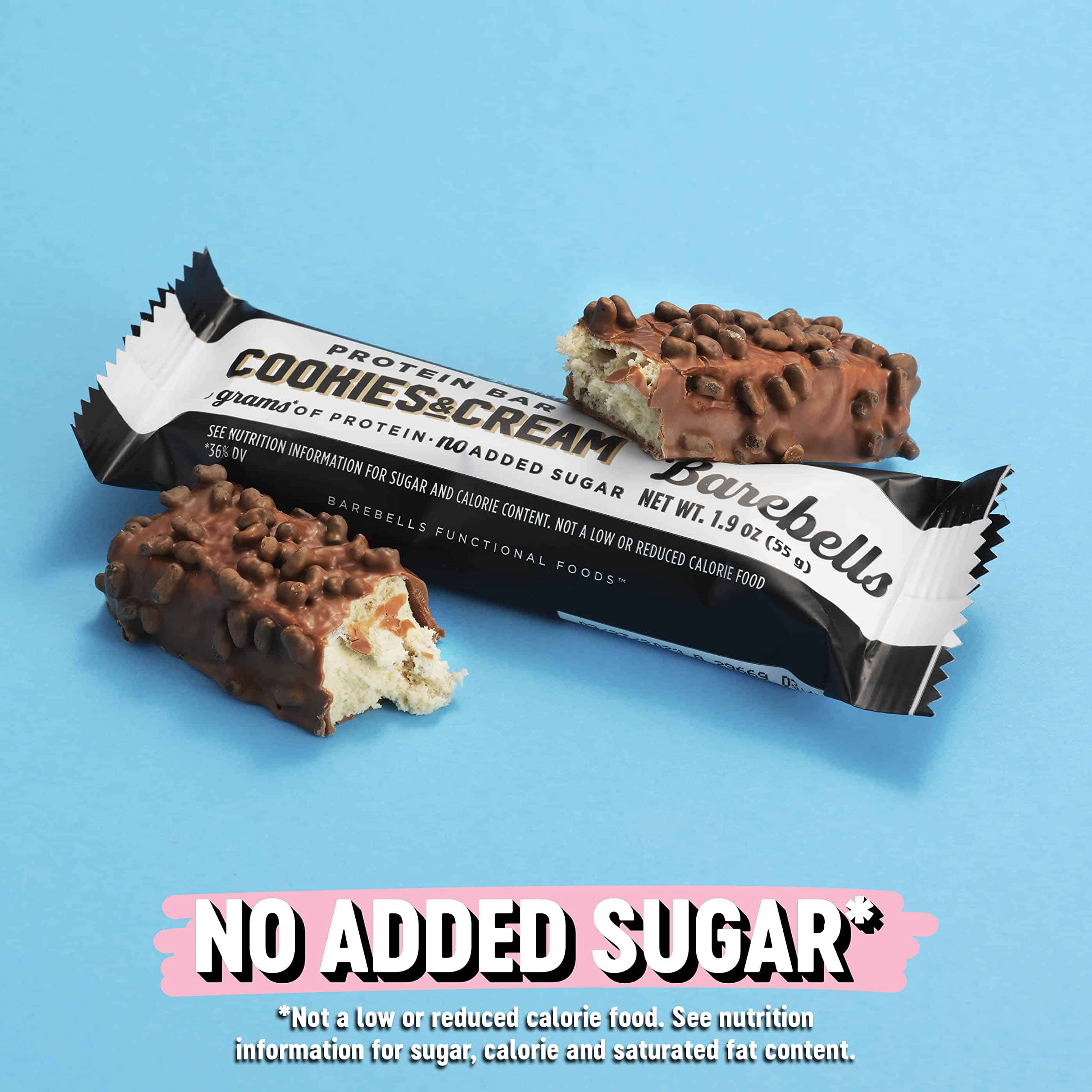Barebells Protein Bars Cookies & Cream - 12 Count, 1.9oz Bars - Protein Snacks with 20g BAREBELLS uk supplements