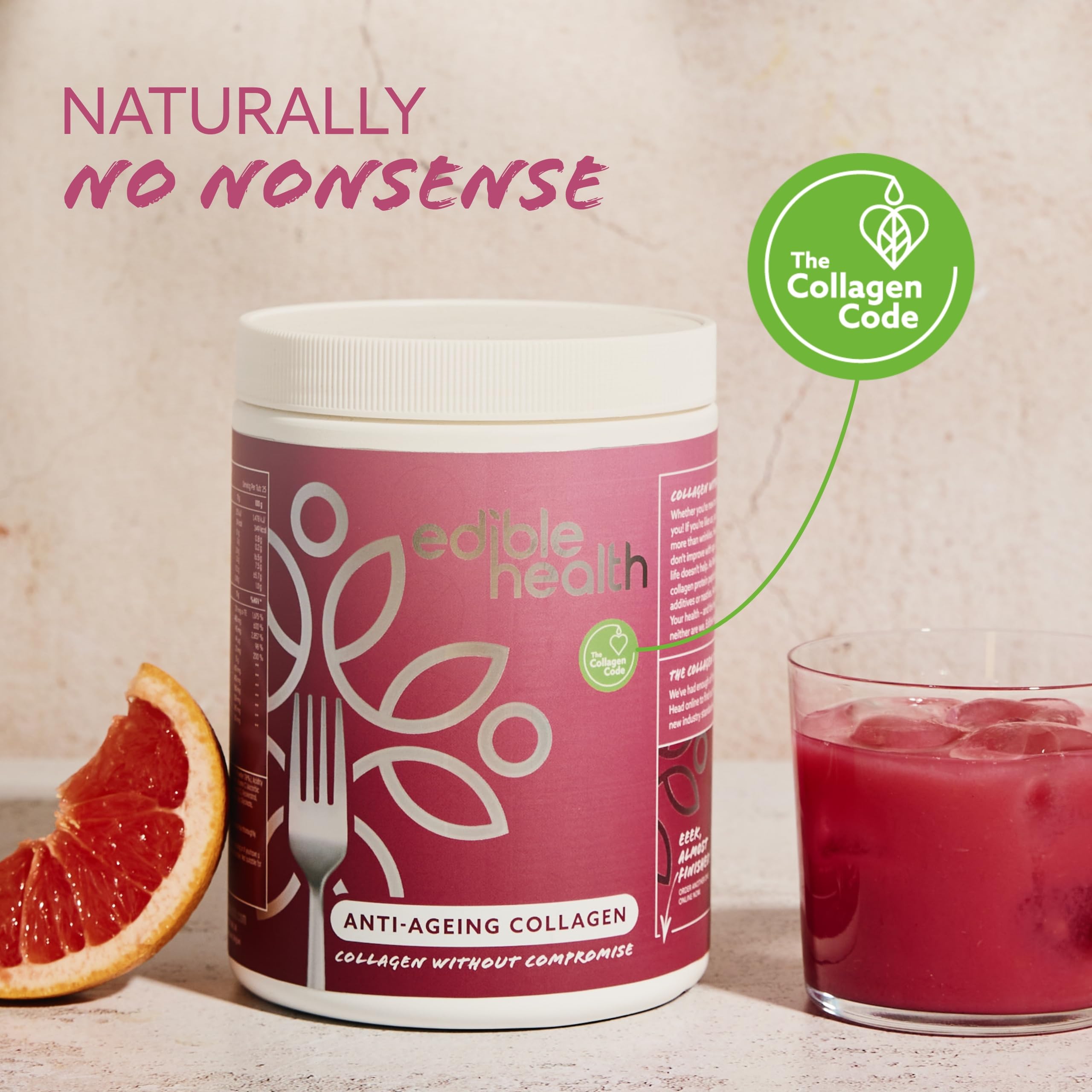 High Protein Edible Health Anti-Ageing Protein Powder, Regenerative Collagen Supplements Edible Health uk supplements