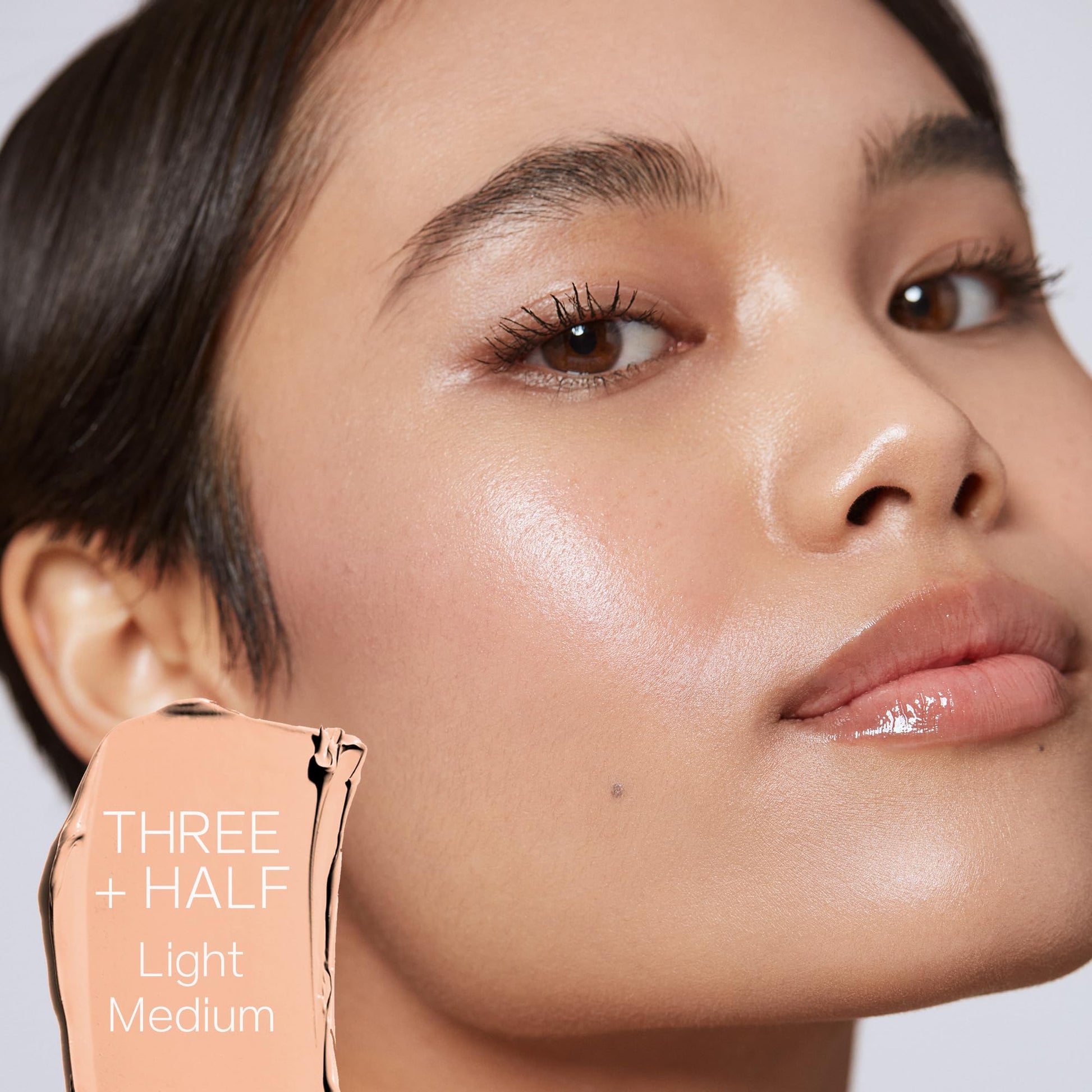 Saie Slip Tint Tinted Moisturizer with SPF 35 - Light Coverage, Glowy Skin Tint & Mineral Sunscreen for Face with Hydrating Hyaluronic Acid - Summer Makeup Essential - Shade Three + Half (1.35 oz) Saie uk supplements